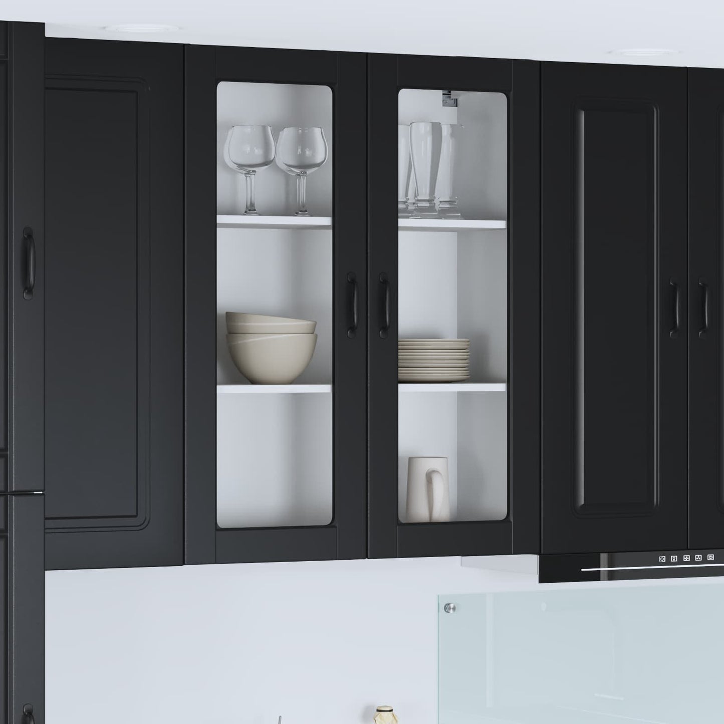Mosogatógép panel Kalmar Fekete 80 x 31 x 100 cm Szerelt Fa