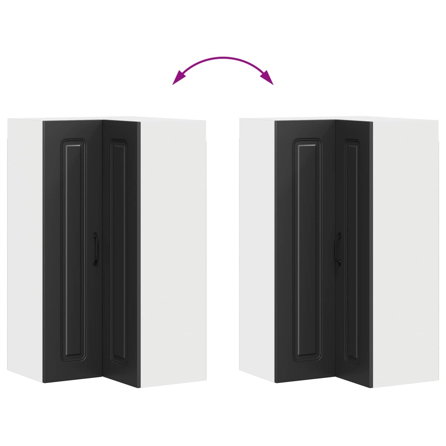 Mosogatógép panel Kalmar Fekete 57 x 57 x 100 cm Szerelt Fa