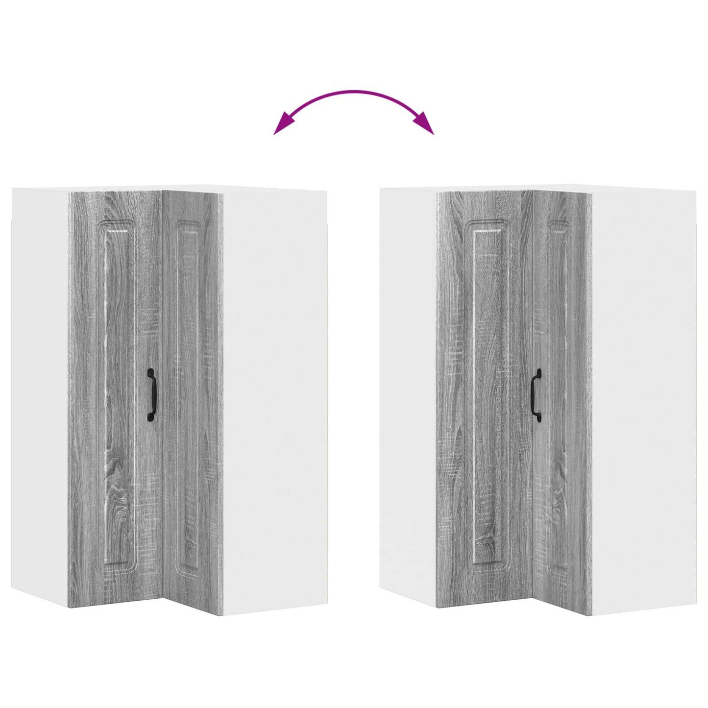 Mosogatógép panel Kalmar Szürke Sonoma 57 x 57 x 100 cm
