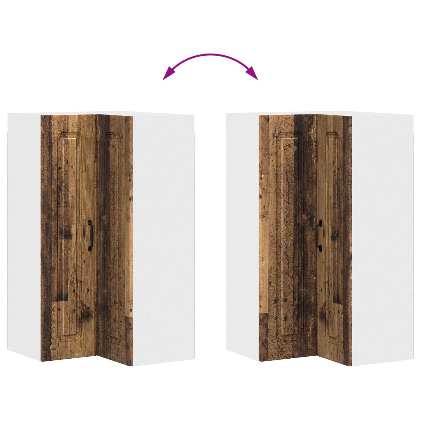Mosogatógép panel Kalmar Öreg fa 57 x 57 x 100 cm Szerelt Fa
