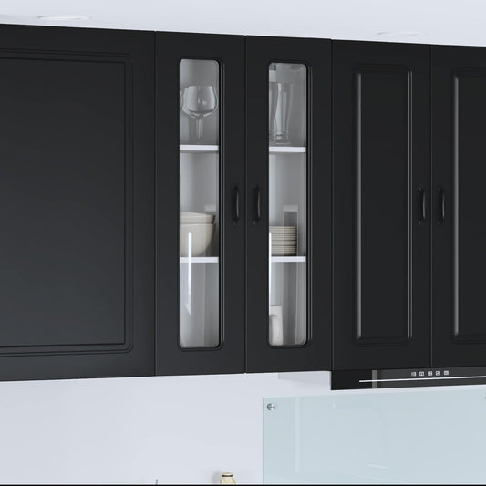 Mosogatógép panel Kalmar Fekete 60 x 31 x 100 cm Faanyag