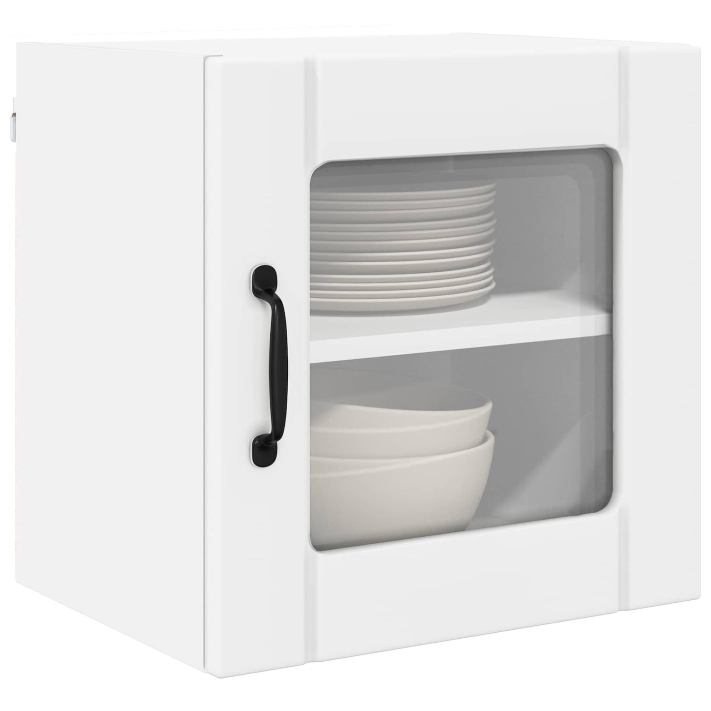 Fali üveges szekrény LUCCA 2 pcs Fehér 40 x 31 x 40 cm