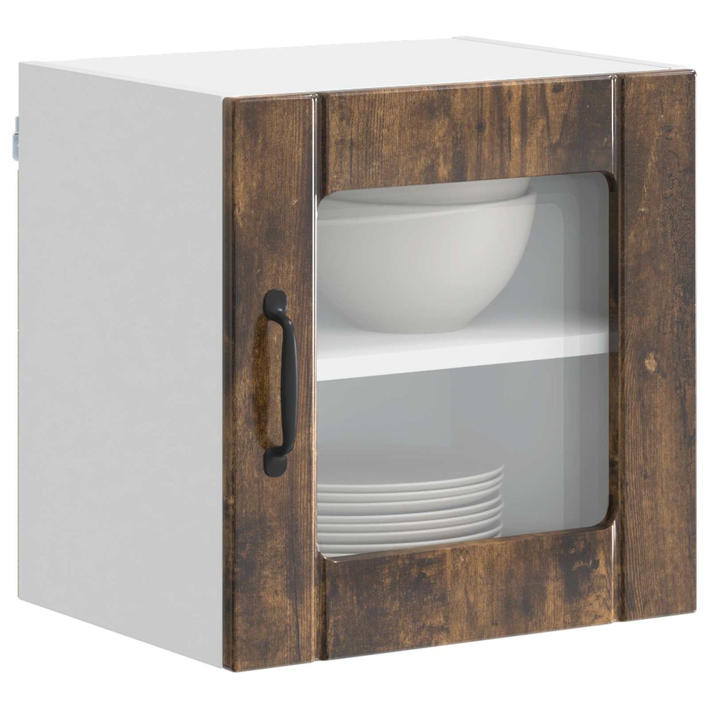Fali üveges szekrény LUCCA 2 pcs Füstös Tölgy 40 x 31 x 40 cm
