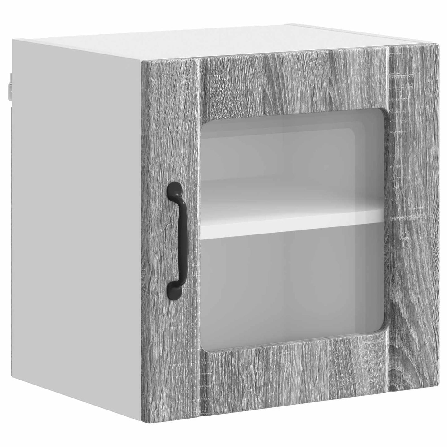 Fali üveges szekrény LUCCA 2 pcs Szürke Sonoma 40 x 31 x 40 cm