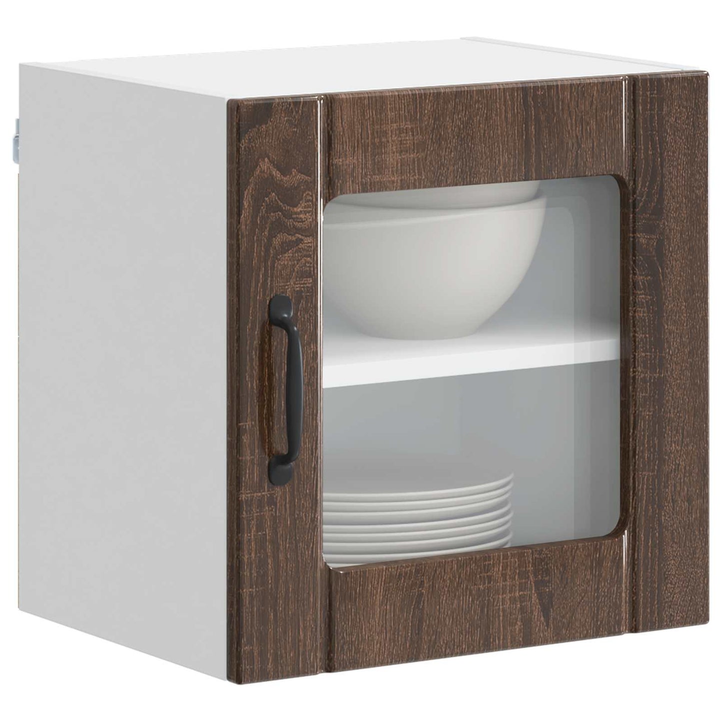 Fali üveges szekrény LUCCA 2 pcs Barna Tölgy 40 x 31 x 40 cm