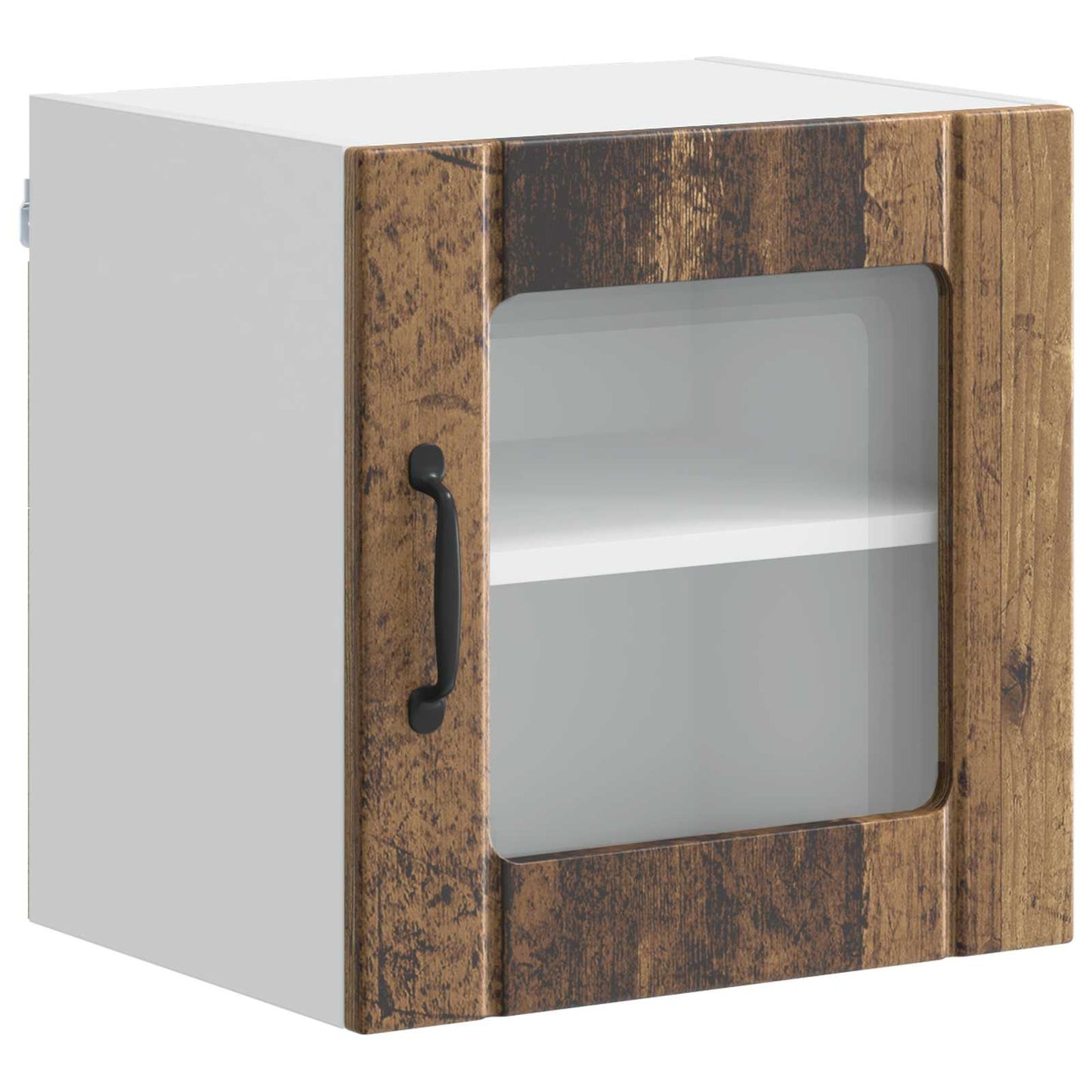 Fali üveges szekrény LUCCA Antik Fa 40 x 31 x 40 cm Szerelt Fa