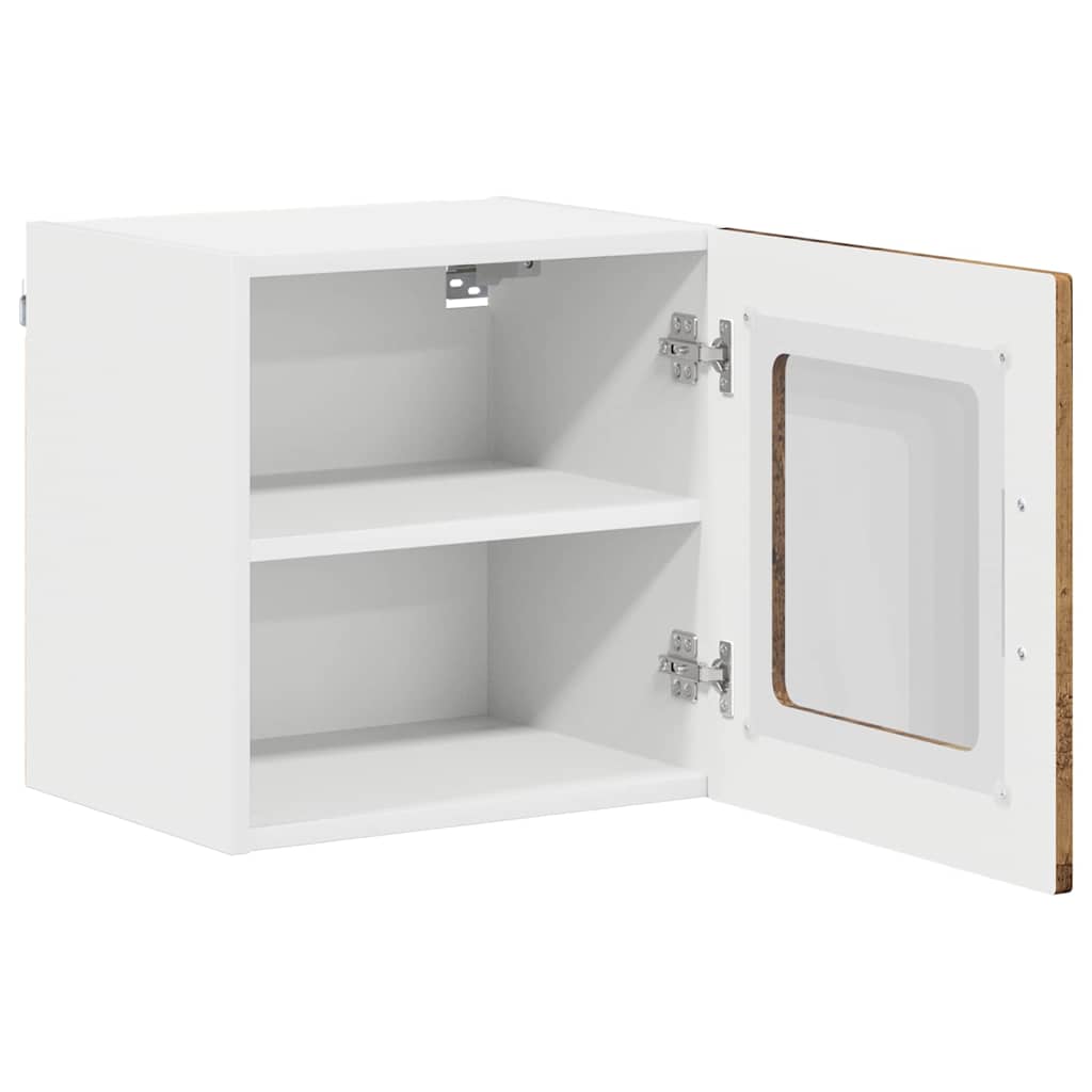 Fali üveges szekrény LUCCA 2 pcs Antik Fa 40 x 31 x 40 cm