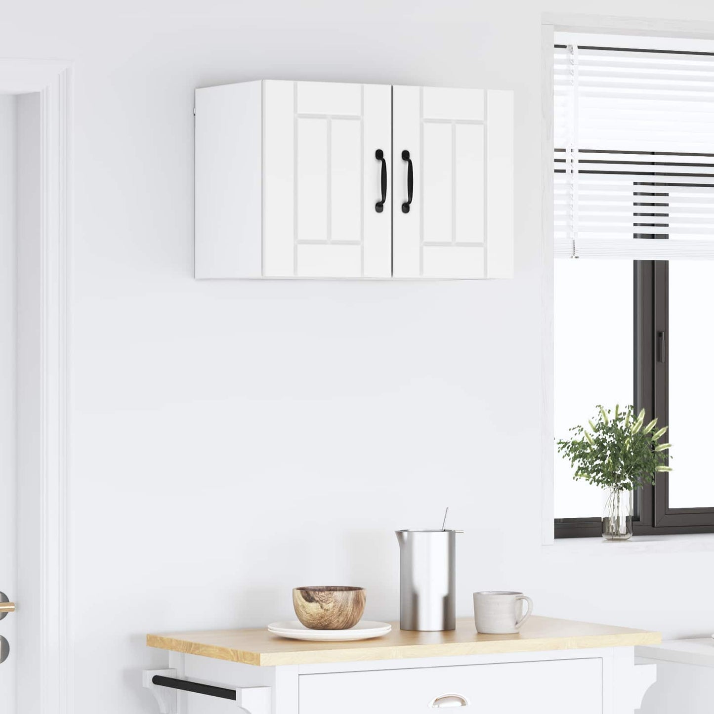 Fali Szekrény LUCCA 2 pcs Fehér 30 x 31 x 40 cm Szerelt Fa