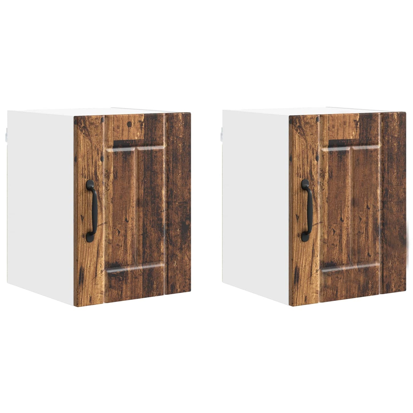 Fali Szekrény LUCCA 2 pcs Antik Fa 30 x 31 x 40 cm Szerelt Fa