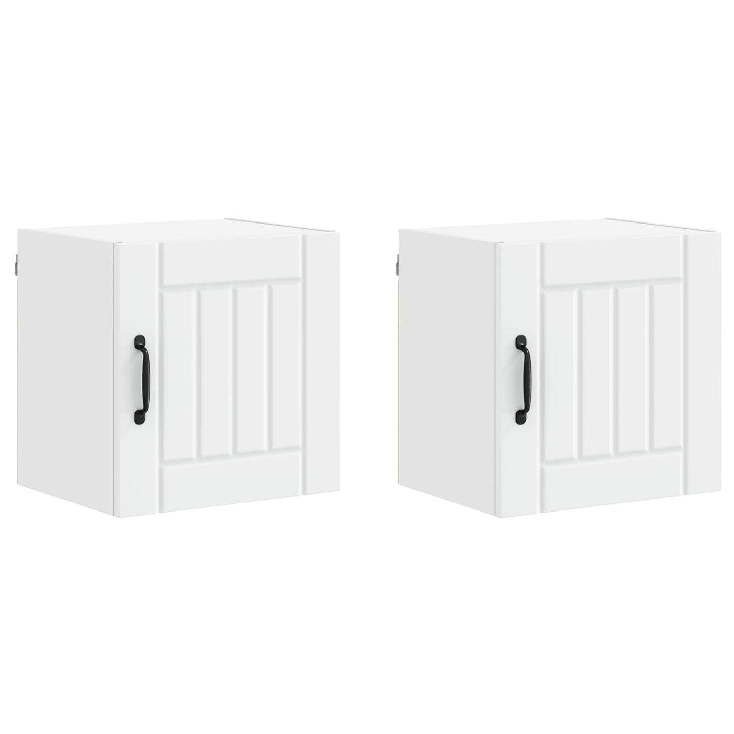 Fali Szekrény LUCCA 2 pcs Fehér 40 x 31 x 40 cm Szerelt Fa
