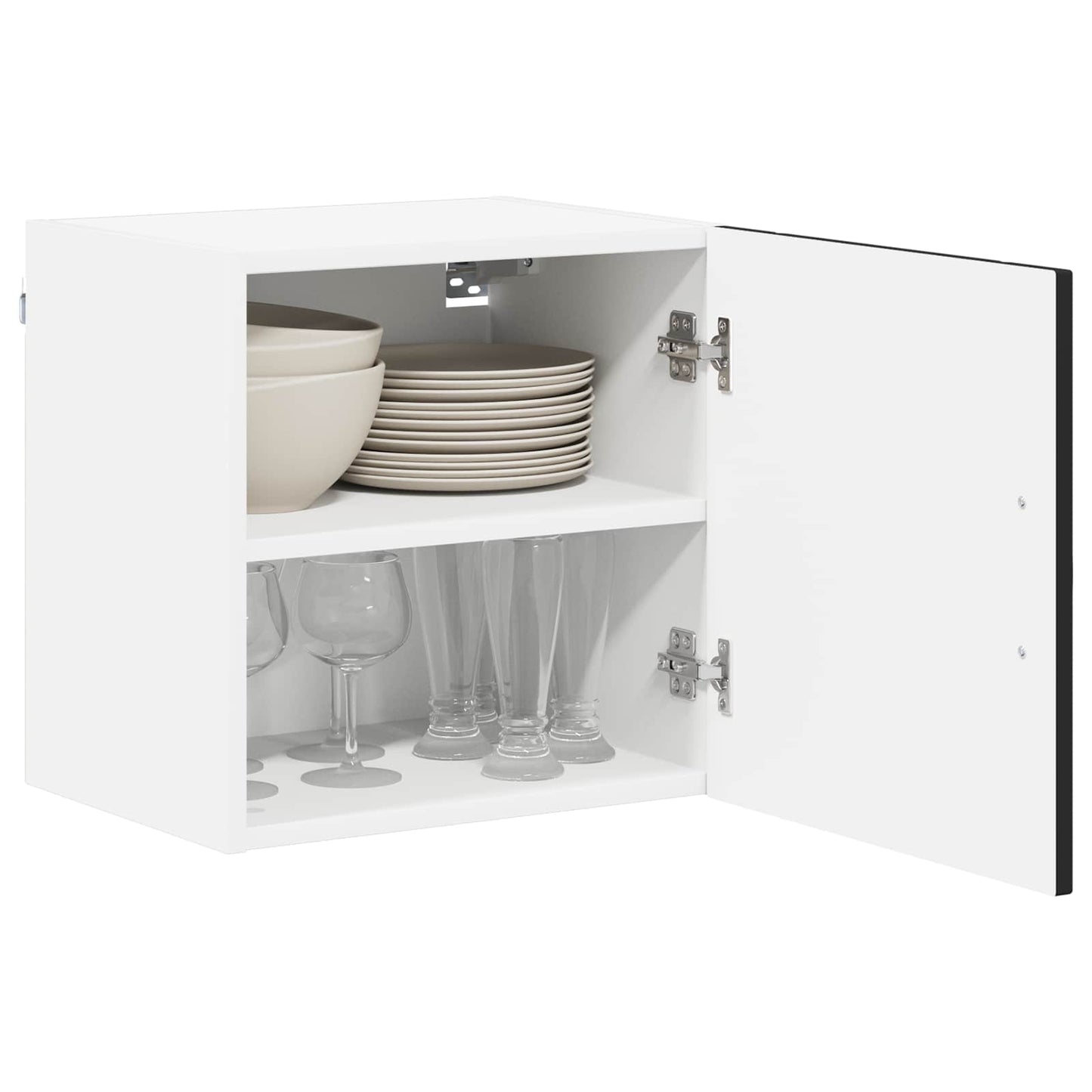 Fali Szekrény LUCCA 2 pcs Fekete 40 x 31 x 40 cm Szerelt Fa