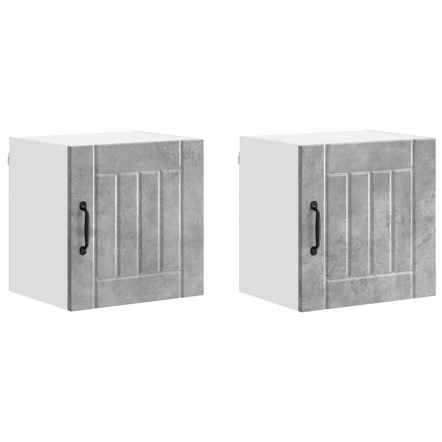 Fali Szekrény LUCCA 2 pcs Betonszürke 40 x 31 x 40 cm
