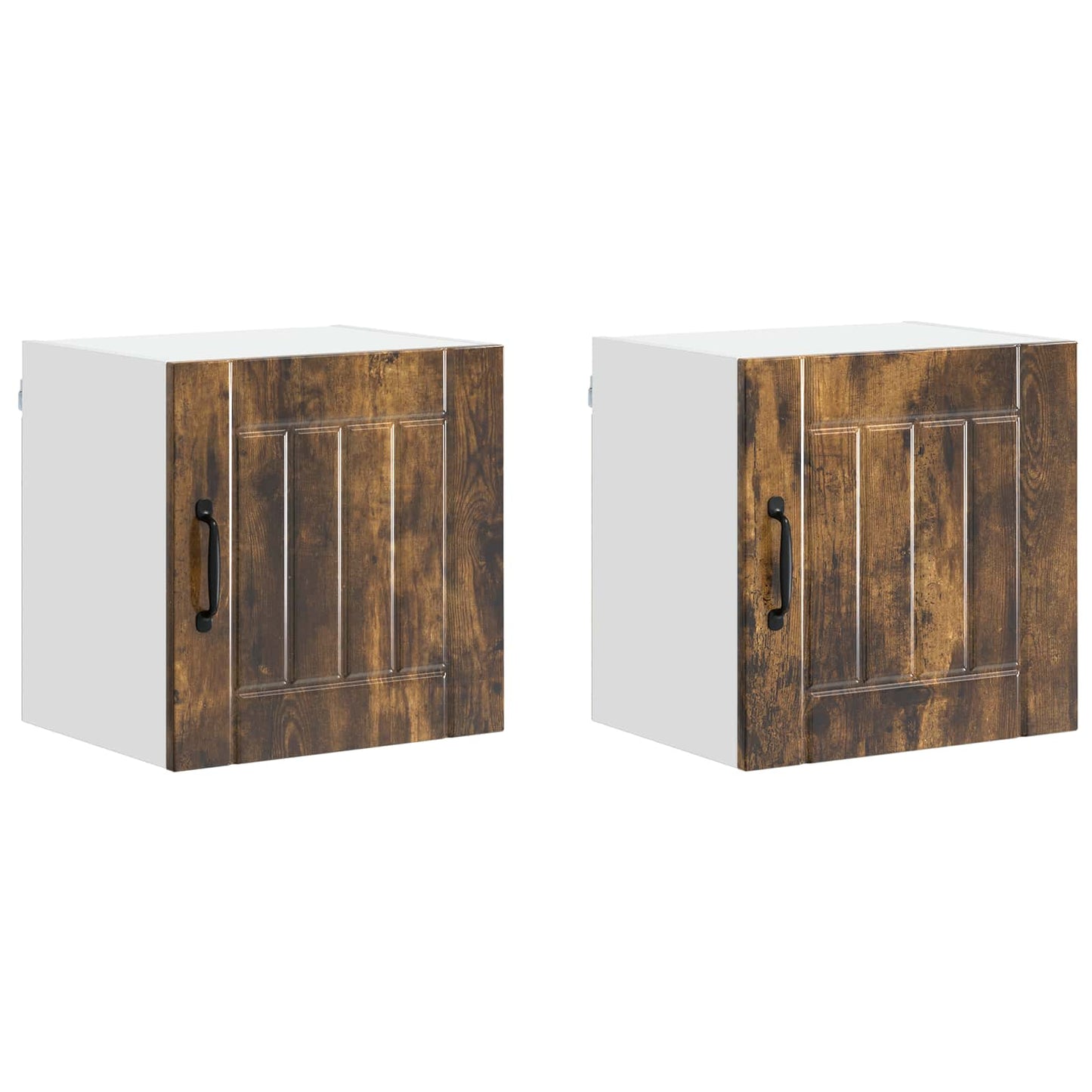 Fali Szekrény LUCCA 2 pcs Füstös Tölgy 40 x 31 x 40 cm