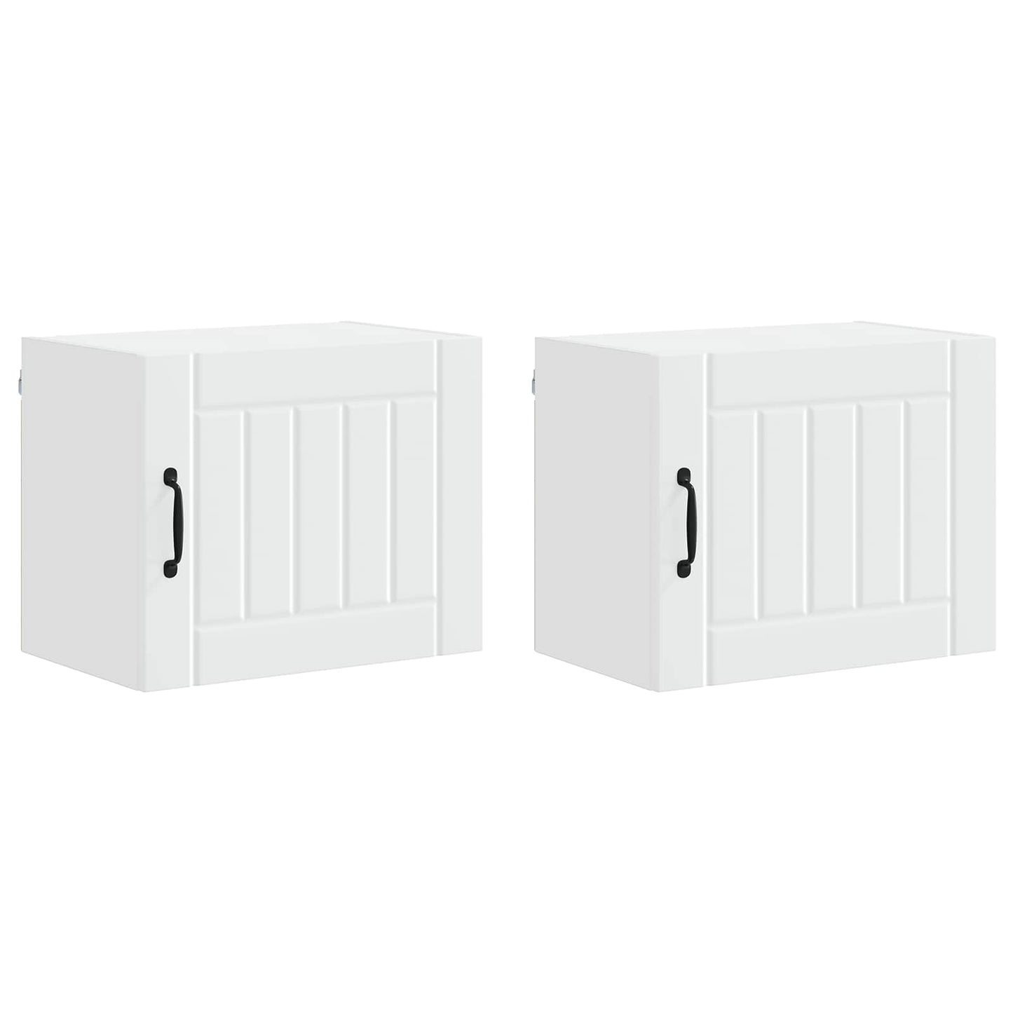 Fali Szekrény LUCCA 2 pcs Fehér 50 x 31 x 40 cm Szerelt Fa