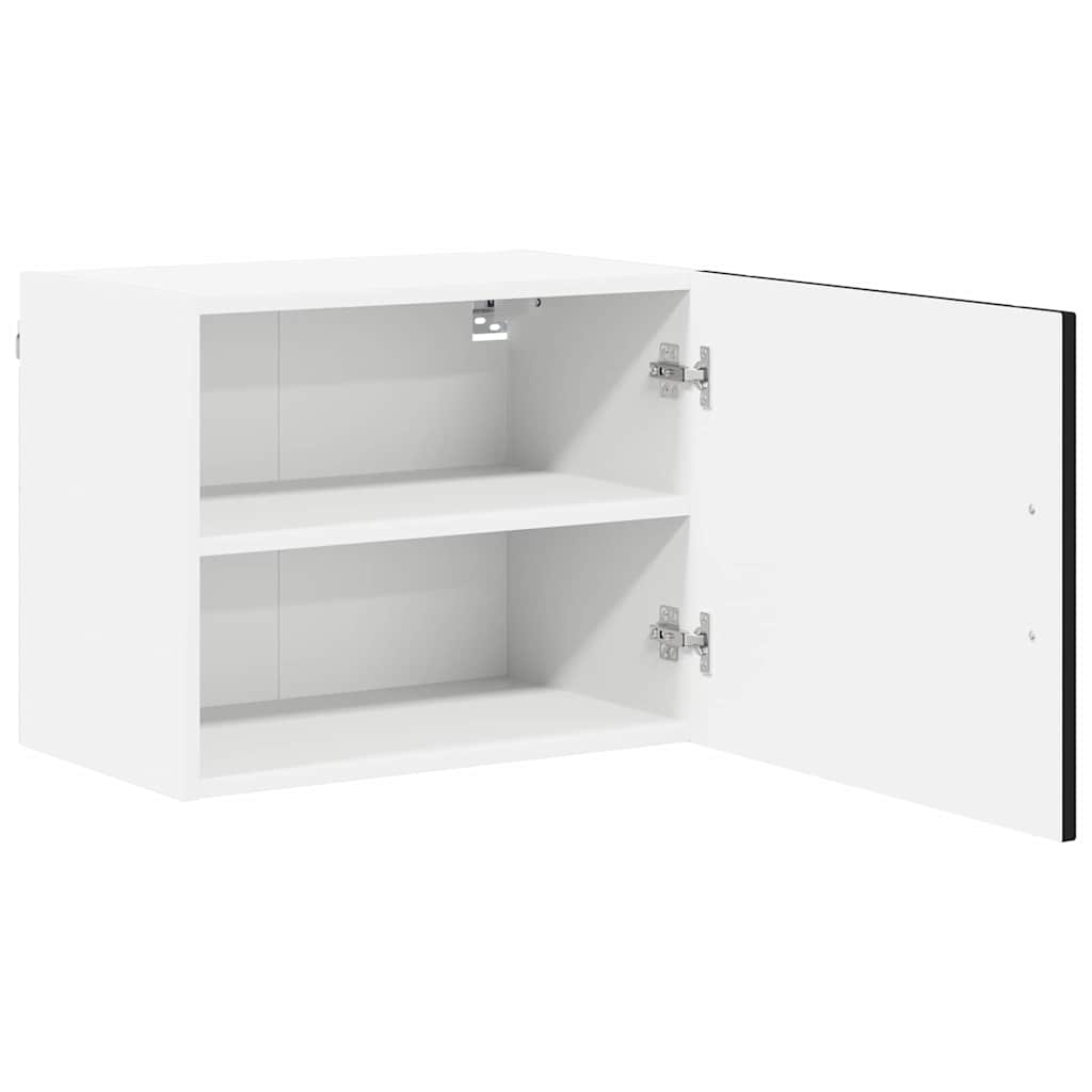 Fali Szekrény LUCCA 2 pcs Fekete 50 x 31 x 40 cm Szerelt Fa