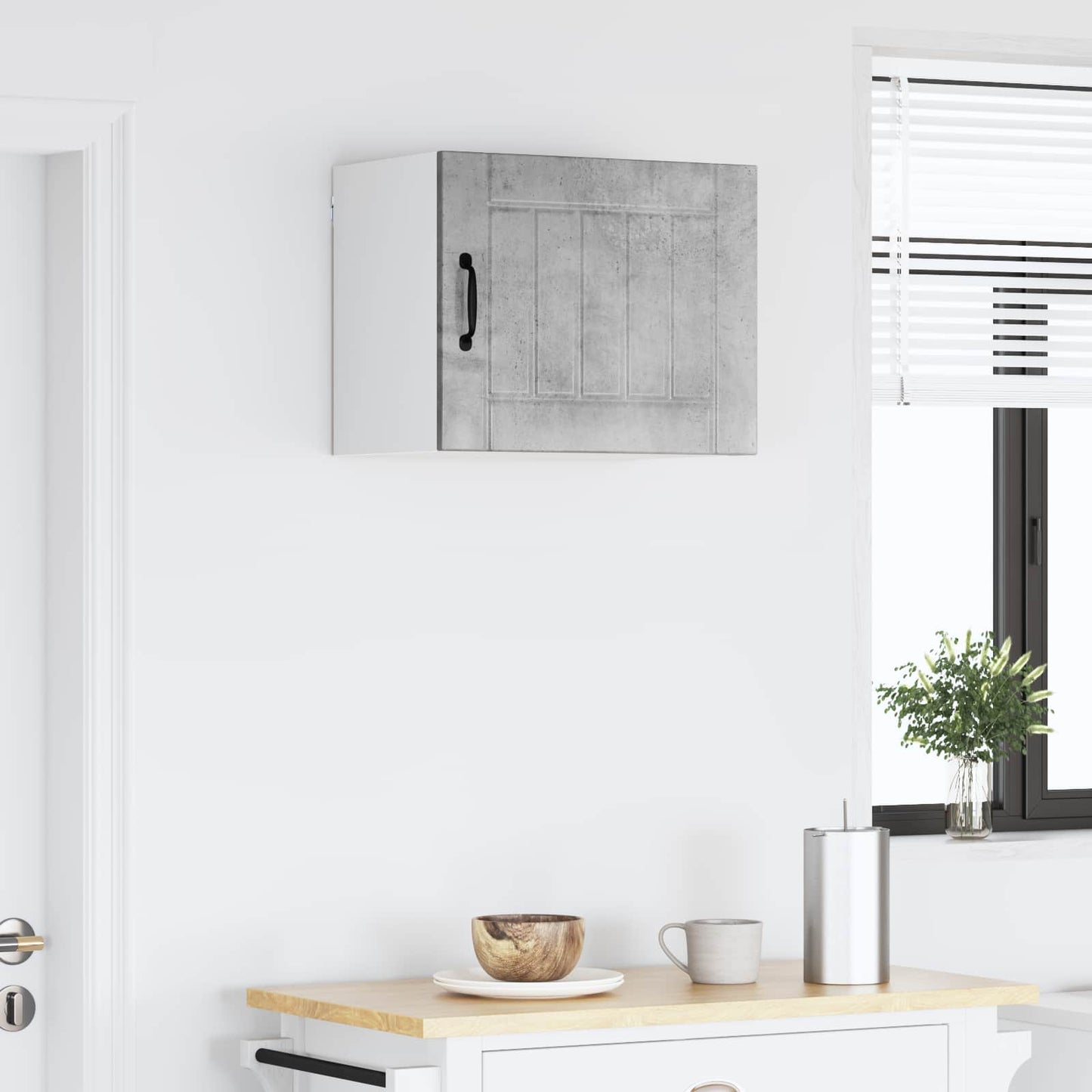 Fali Szekrény LUCCA Betonszürke 50 x 31 x 40 cm Szerelt Fa