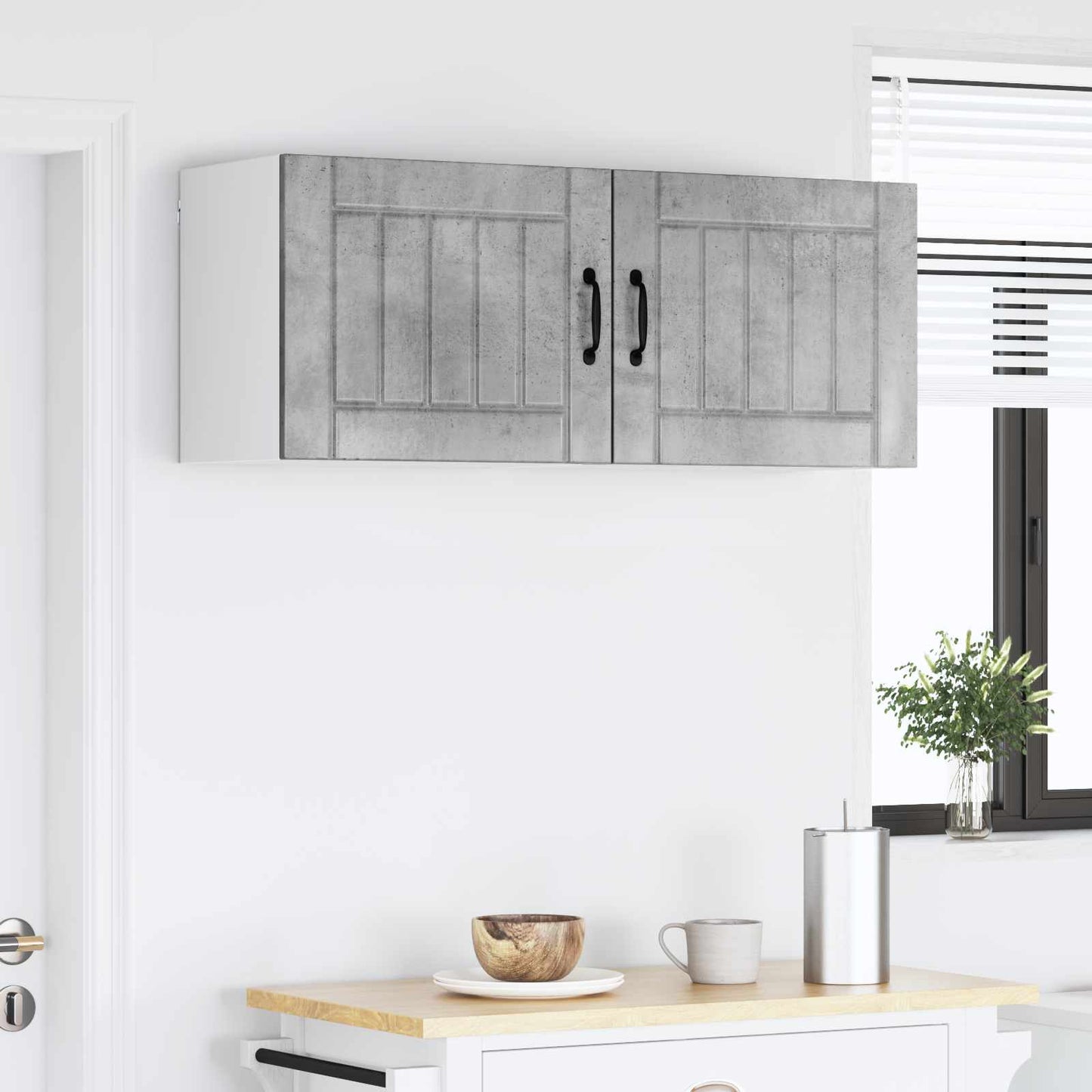 Fali Szekrény LUCCA 2 pcs Betonszürke 50 x 31 x 40 cm