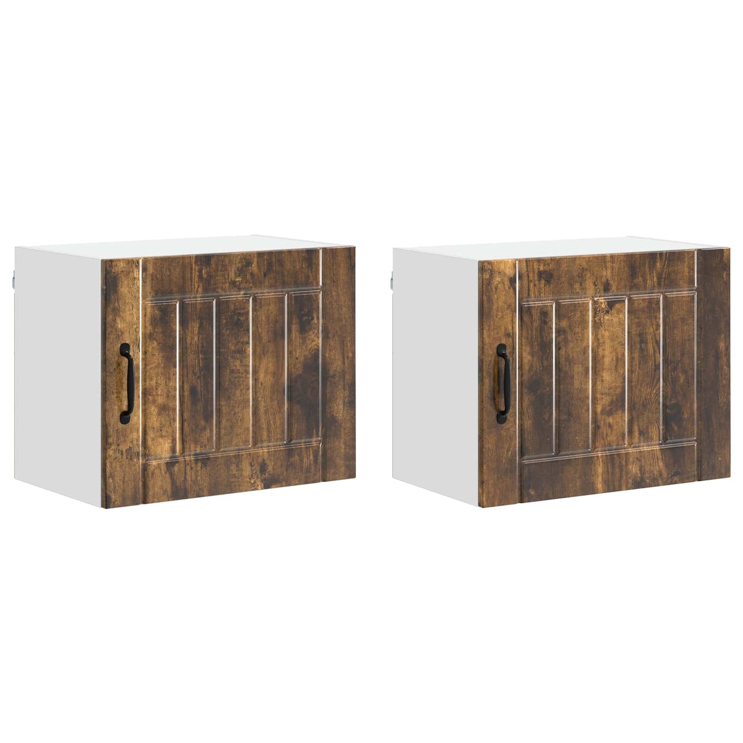 Fali Szekrény LUCCA 2 pcs Füstös Tölgy 50 x 31 x 40 cm