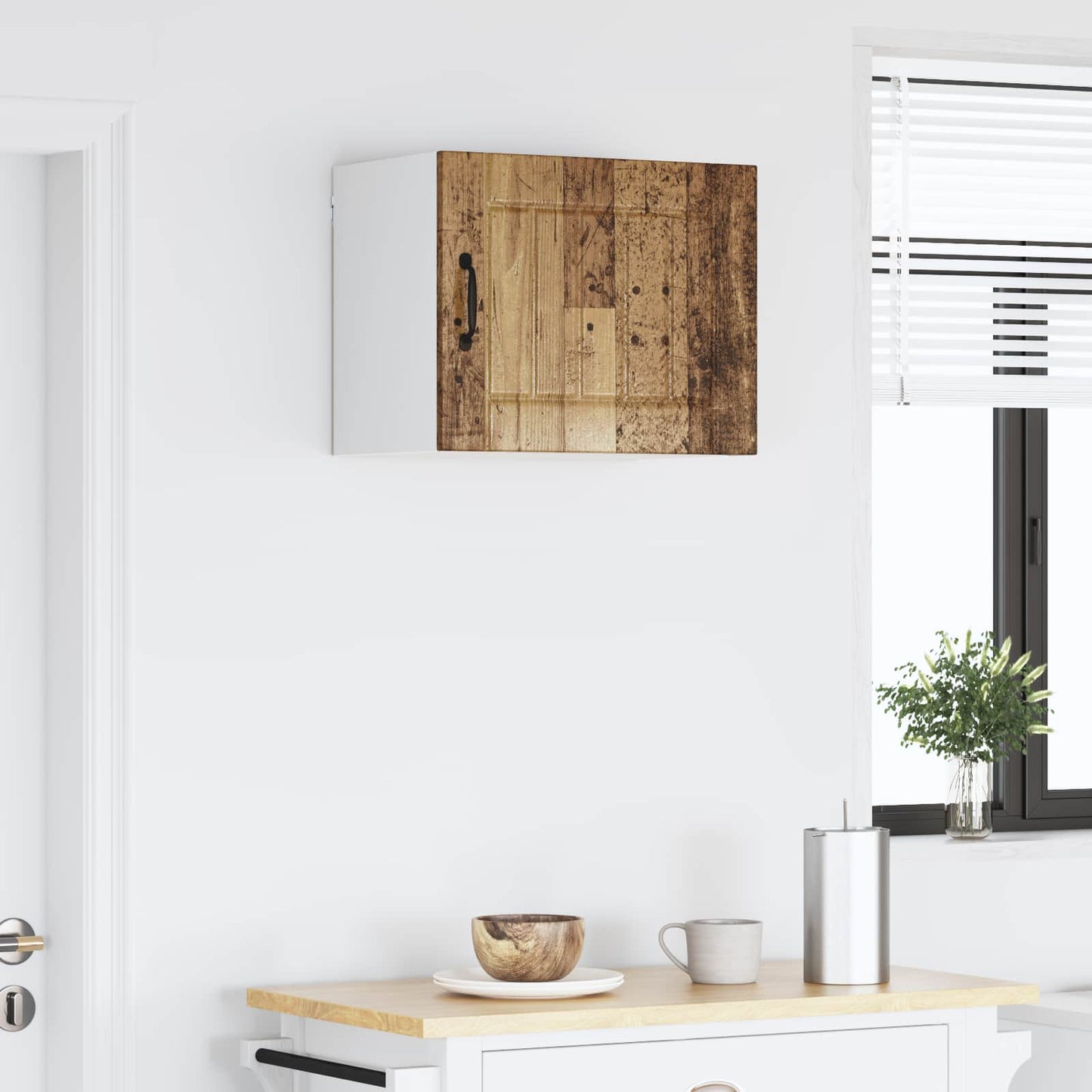 Fali Szekrény LUCCA Antik Fa 50 x 31 x 40 cm Szerelt Fa