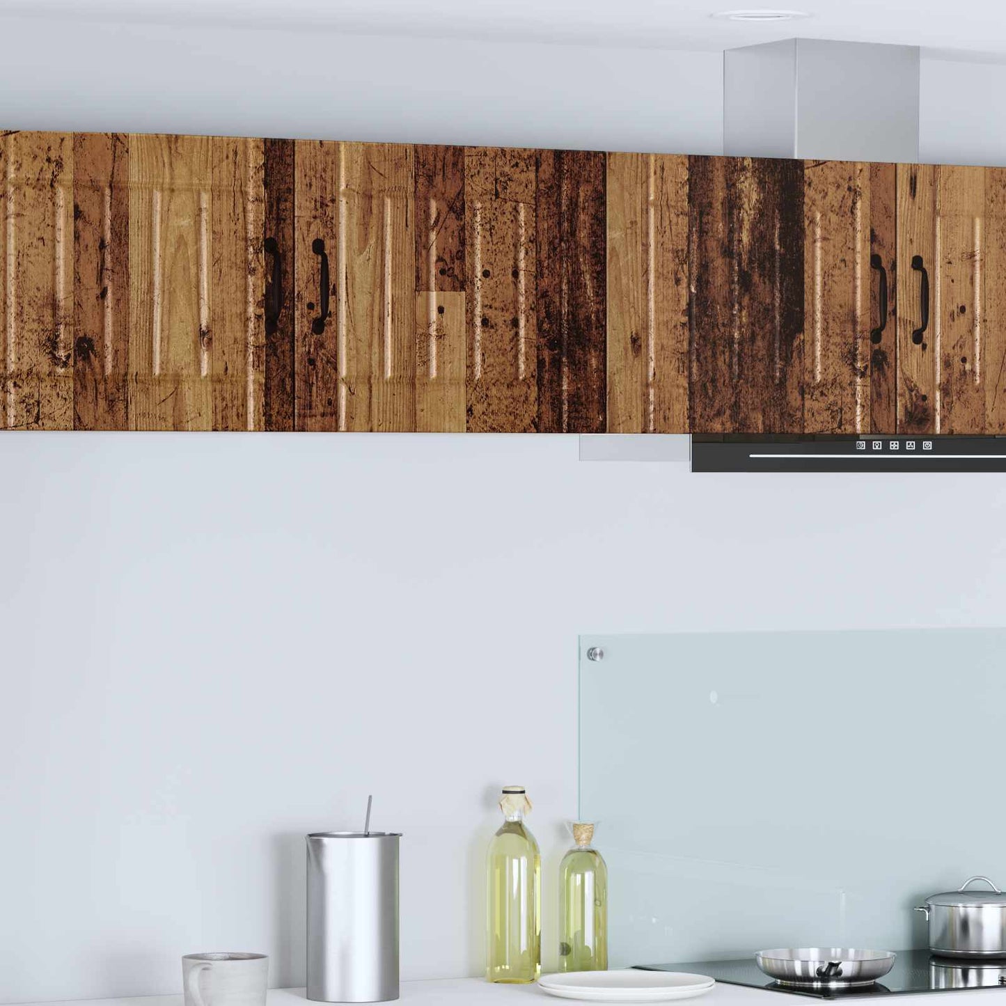 Fali Szekrény LUCCA 2 pcs Antik Fa 50 x 31 x 40 cm Szerelt Fa