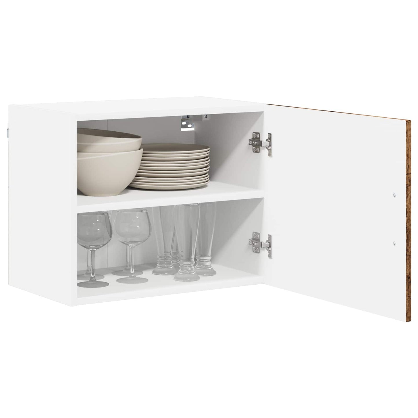 Fali Szekrény LUCCA 2 pcs Antik Fa 50 x 31 x 40 cm Szerelt Fa