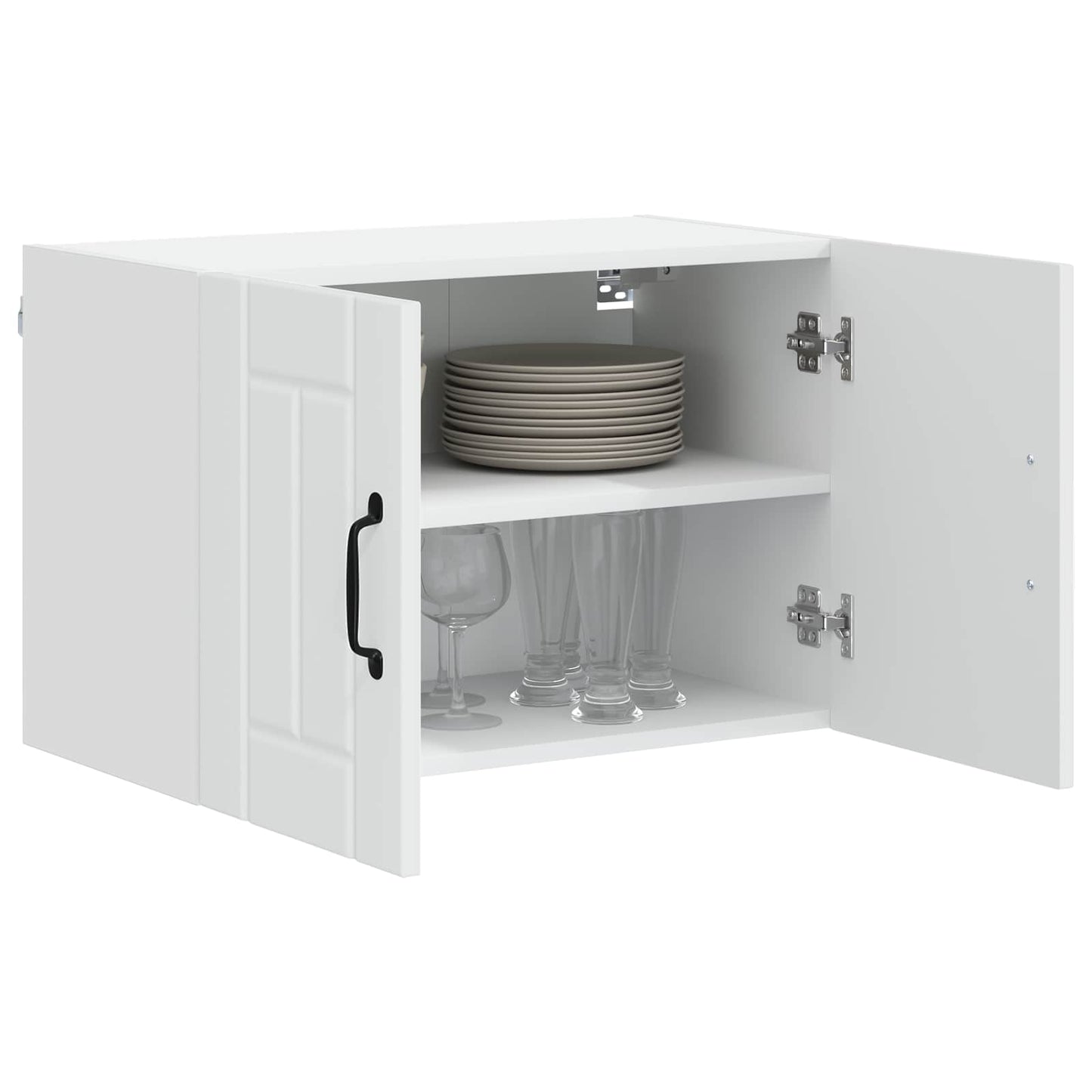 Fali Szekrény LUCCA 2 pcs Fehér 60 x 31 x 40 cm Szerelt Fa