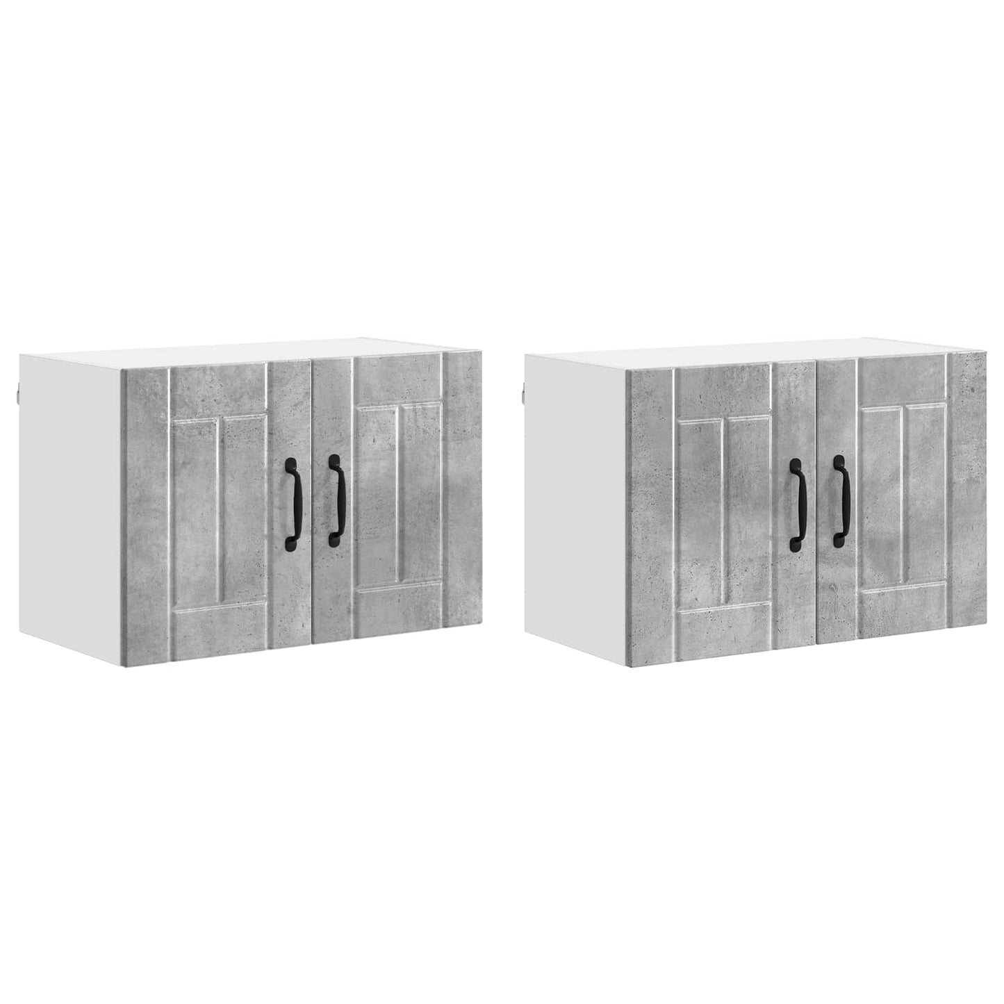 Fali Szekrény LUCCA 2 pcs Betonszürke 60 x 31 x 40 cm