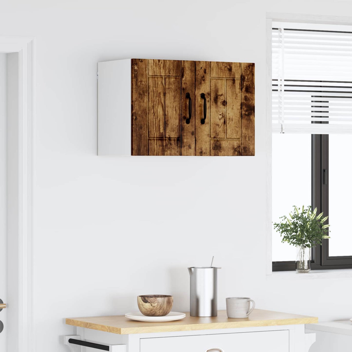 Fali Szekrény LUCCA Füstös Tölgy 60 x 31 x 40 cm Szerelt Fa