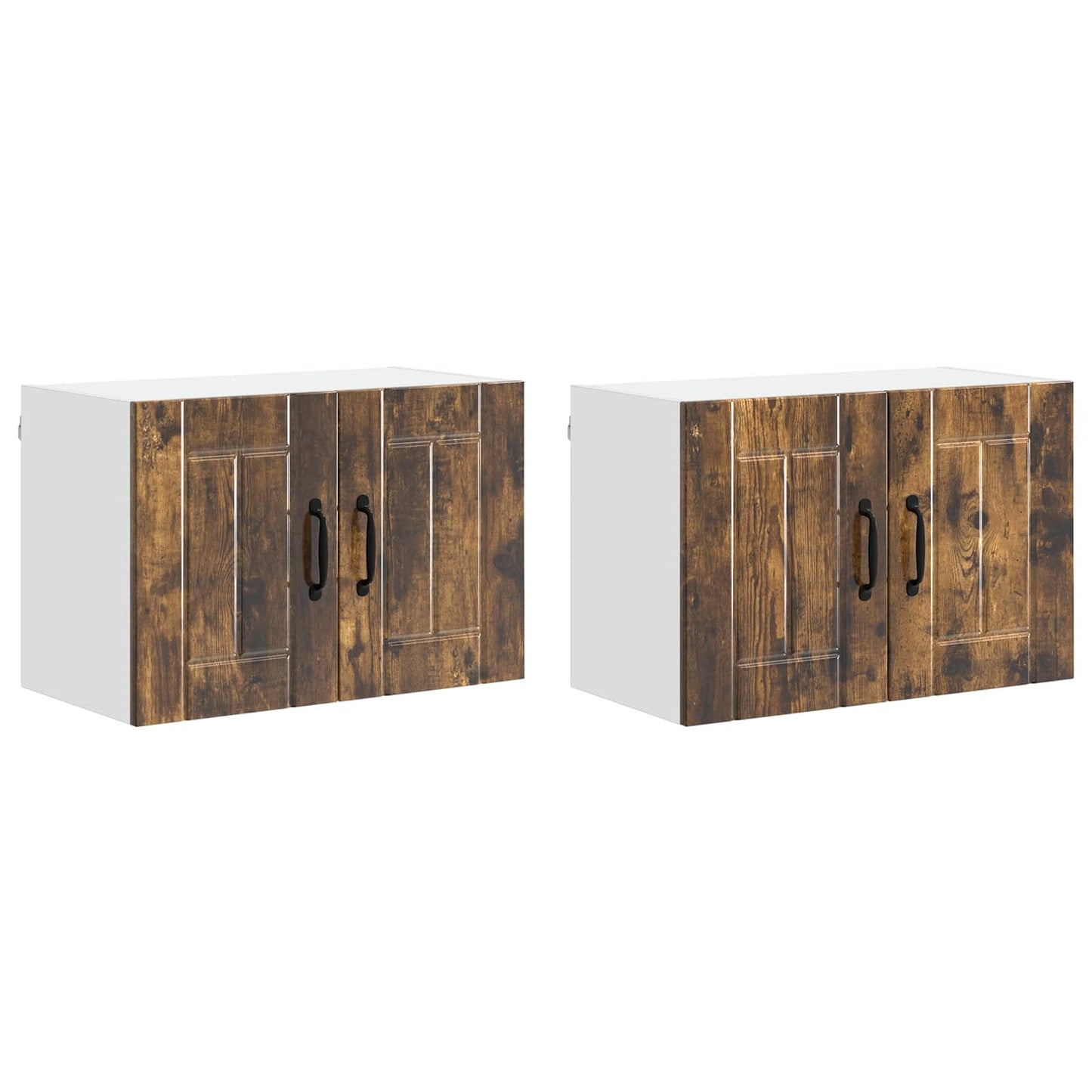 Fali Szekrény LUCCA 2 pcs Füstös Tölgy 60 x 31 x 40 cm