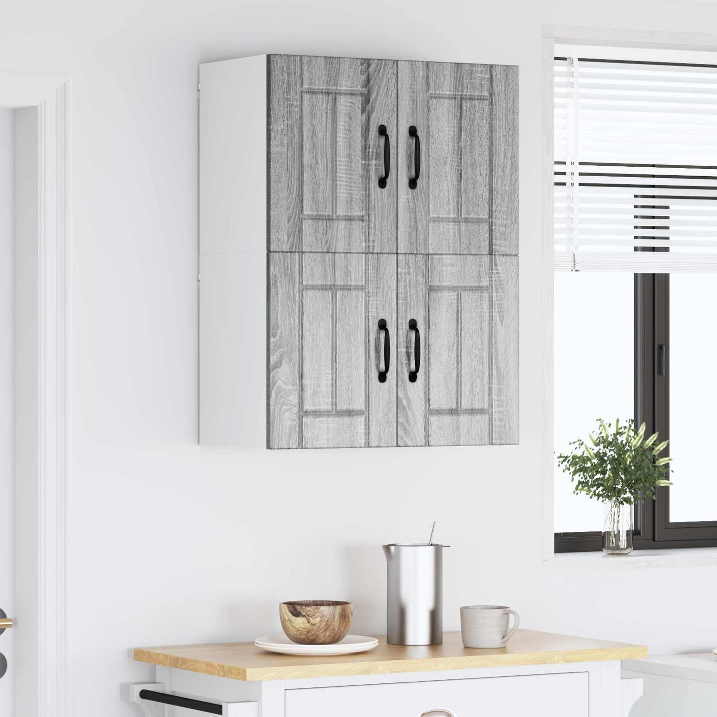 Fali Szekrény LUCCA 2 pcs Szürke Sonoma 60 x 31 x 40 cm