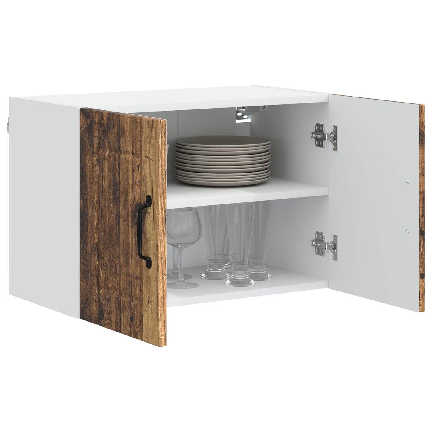 Fali Szekrény LUCCA Antik Fa 60 x 31 x 40 cm Szerelt Fa