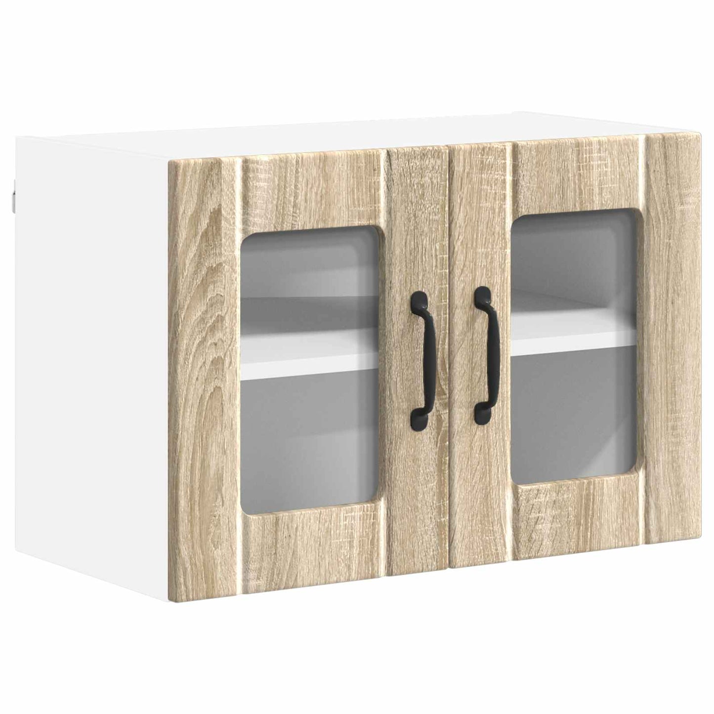 Fali üveges szekrény LUCCA 2 pcs Sonoma Tölgy 60 x 31 x 40 cm