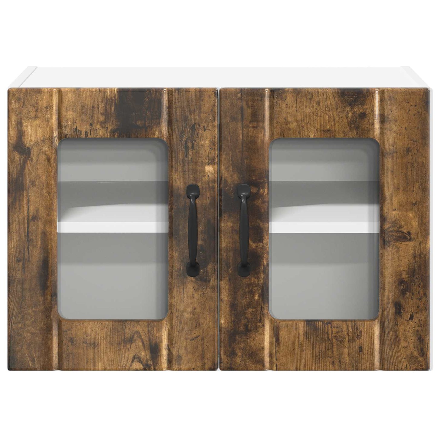 Fali üveges szekrény LUCCA 2 pcs Füstös Tölgy 60 x 31 x 40 cm