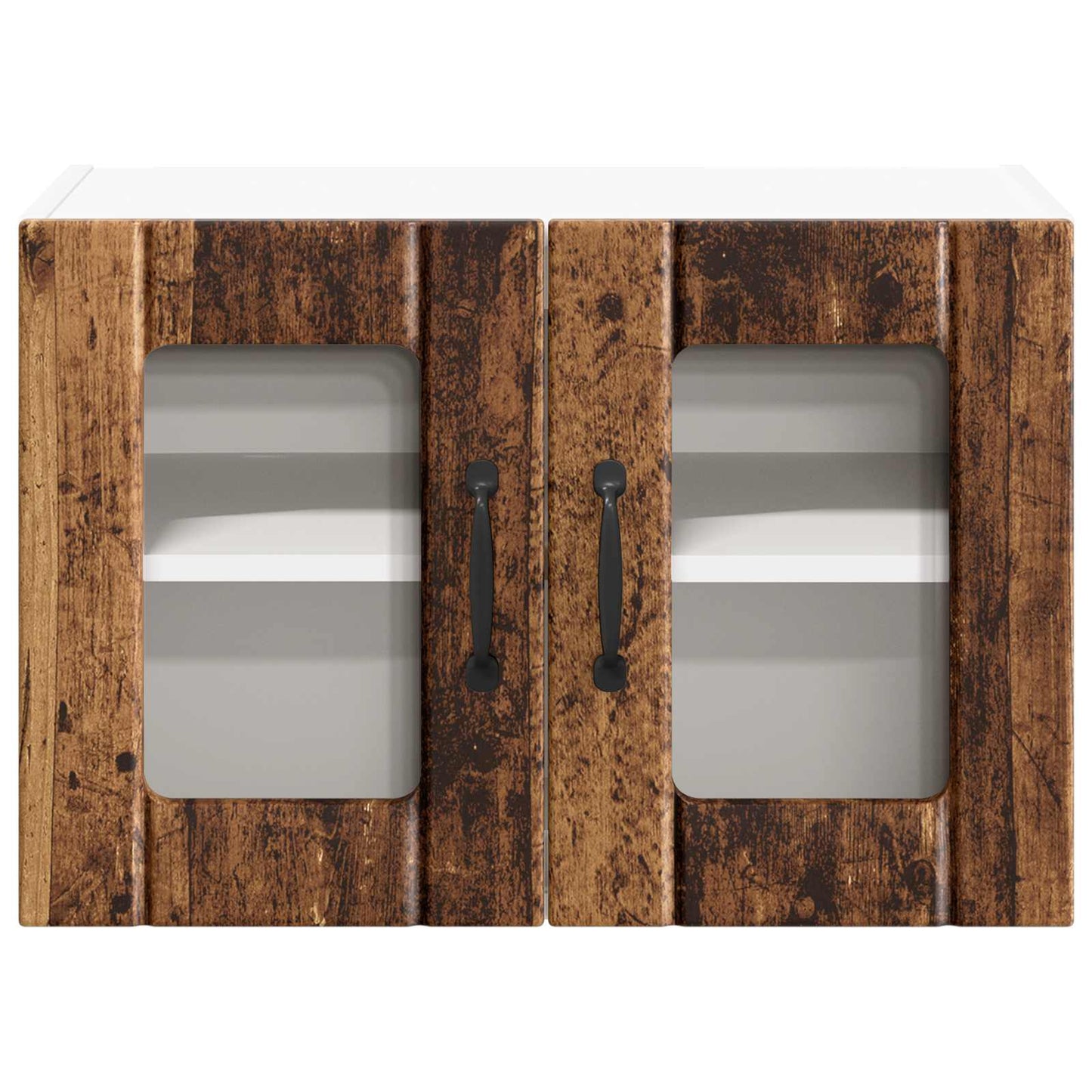 Fali üveges szekrény LUCCA Antik Fa 60 x 31 x 40 cm Szerelt Fa