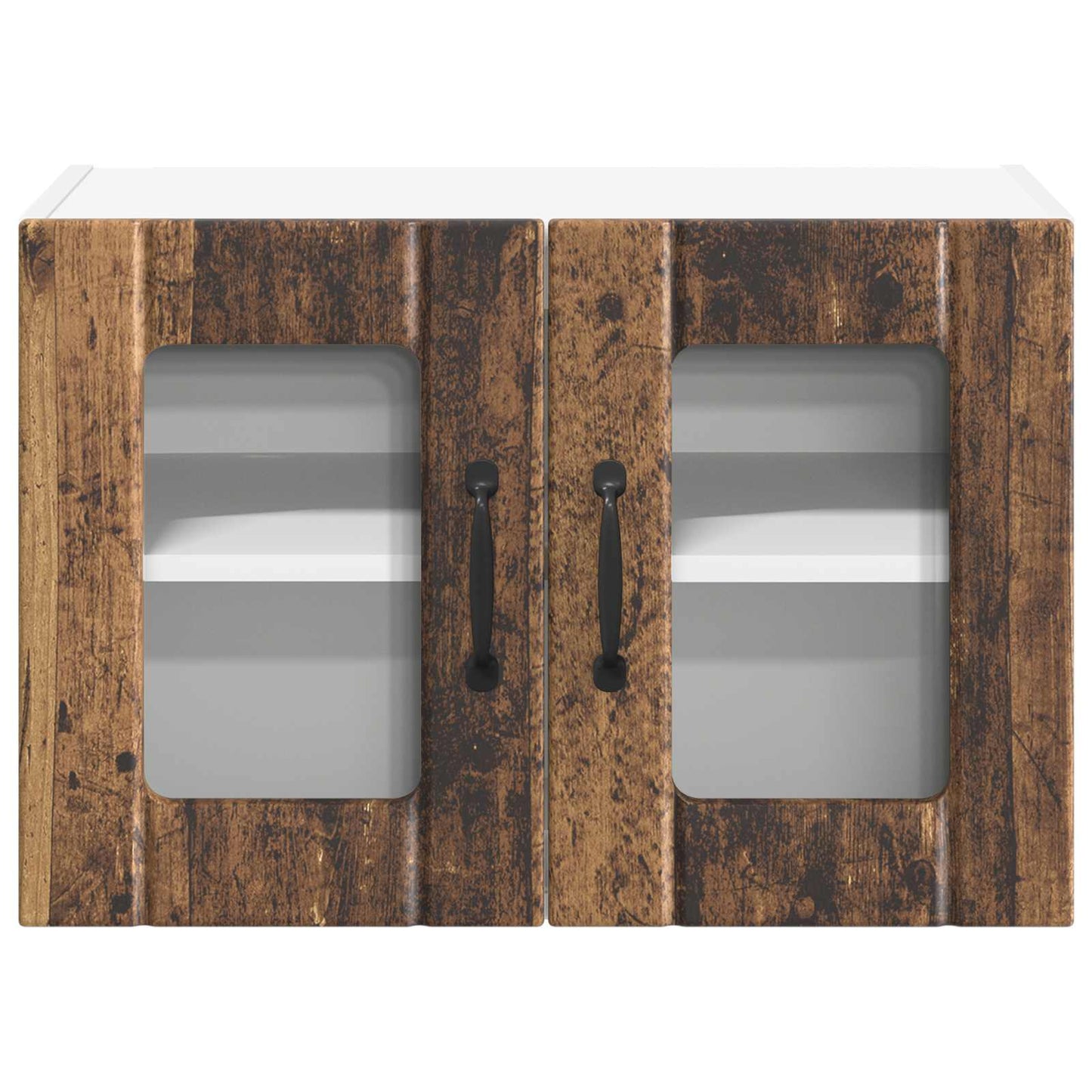 Fali üveges szekrény LUCCA 2 pcs Antik Fa 60 x 31 x 40 cm