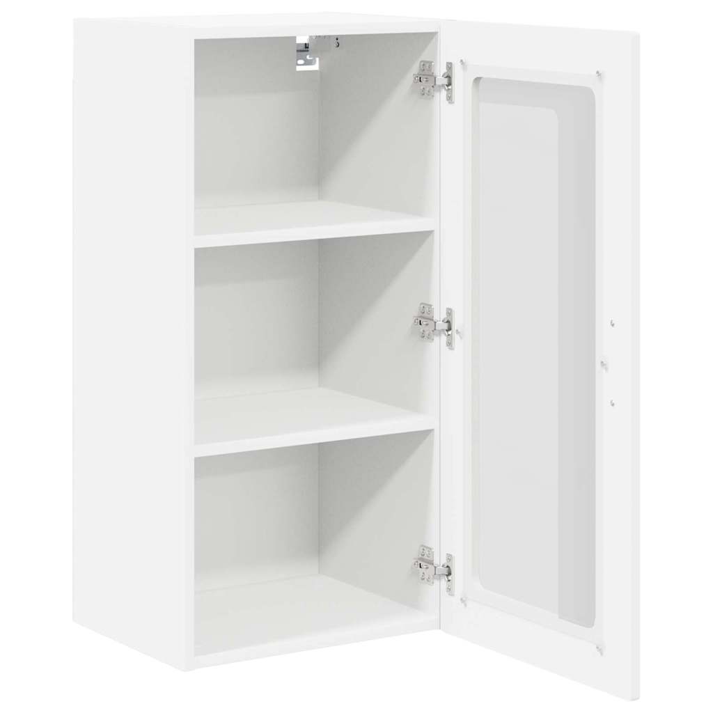 Fali üveges szekrény LUCCA 2 pcs Fehér 40 x 31 x 80 cm