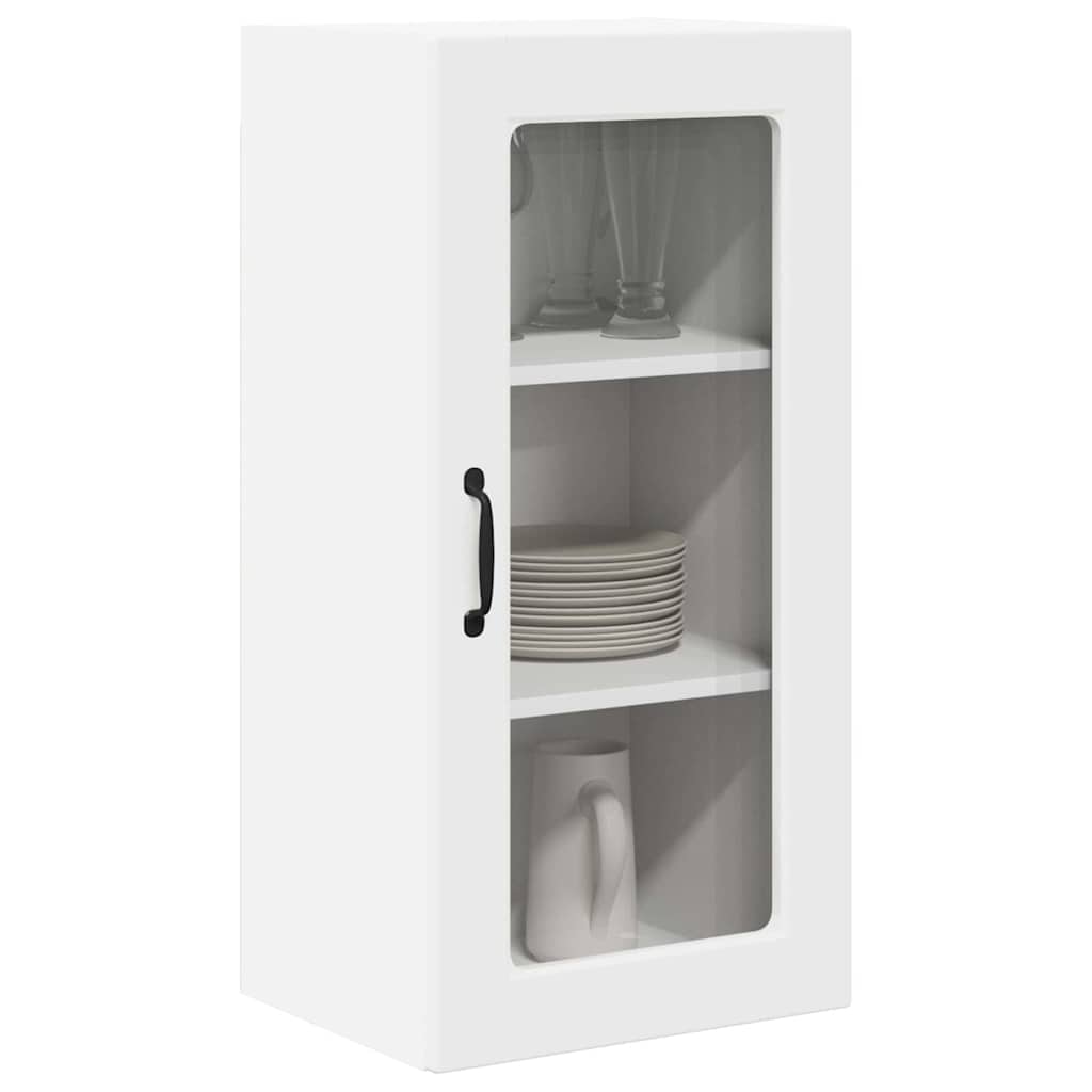Fali üveges szekrény LUCCA 2 pcs Fehér 40 x 31 x 80 cm