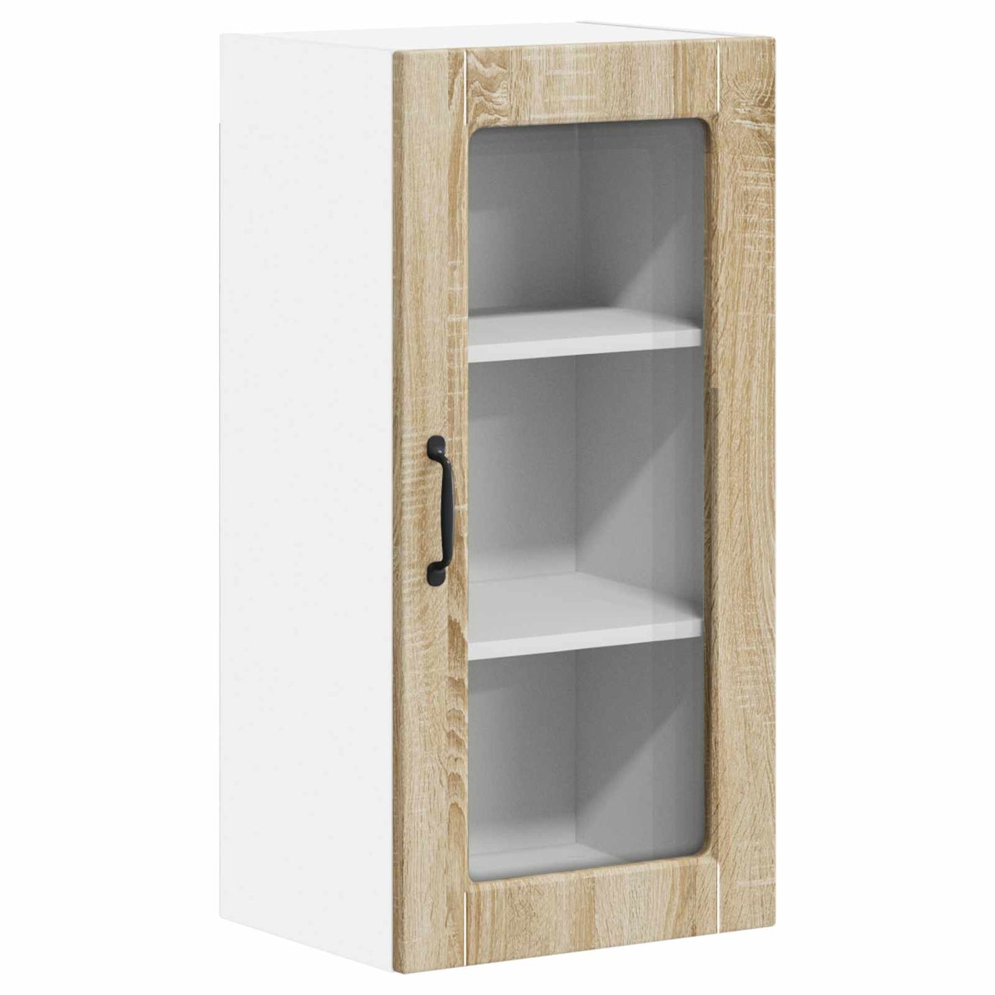 Fali üveges szekrény LUCCA 2 pcs Sonoma Tölgy 40 x 31 x 80 cm