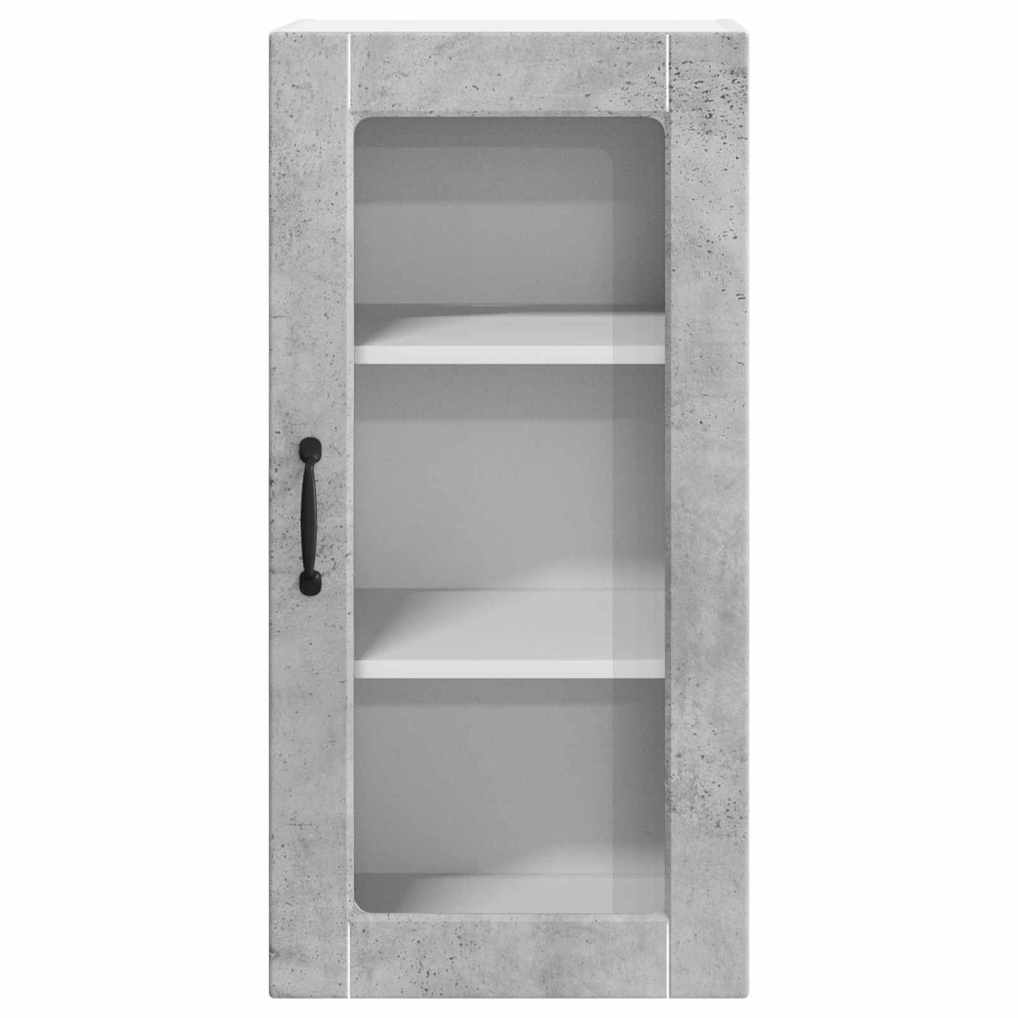 Fali üveges szekrény LUCCA Betonszürke 40 x 31 x 80 cm