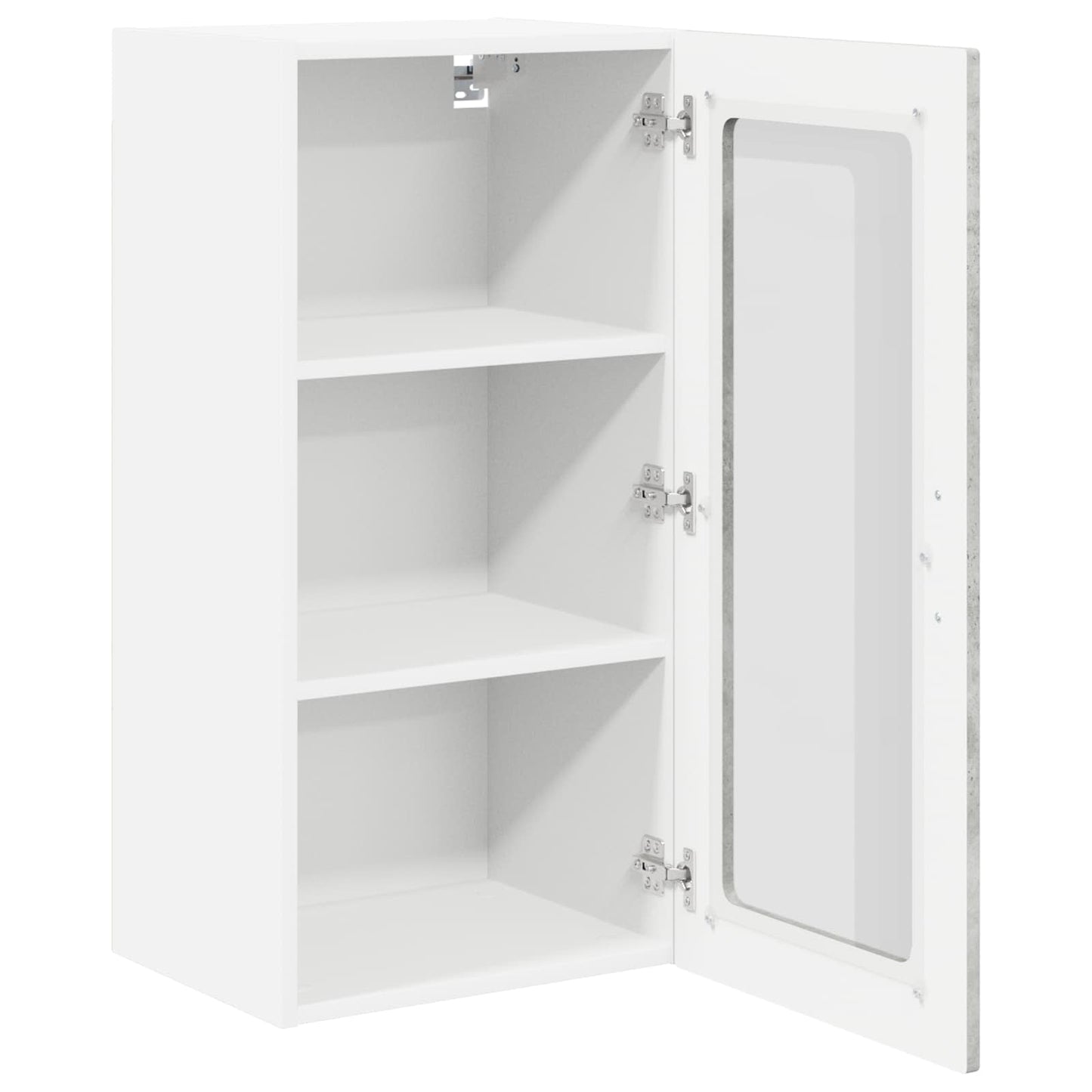 Fali üveges szekrény LUCCA 2 pcs Betonszürke 40 x 31 x 80 cm