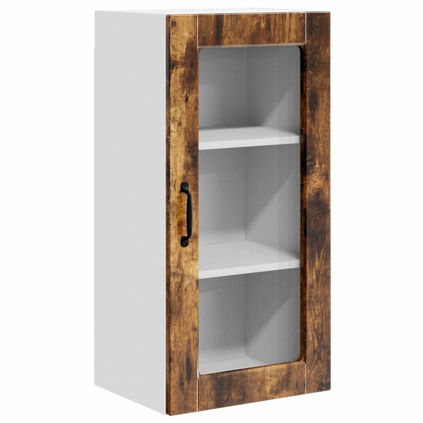 Fali üveges szekrény LUCCA 2 pcs Füstös Tölgy 40 x 31 x 80 cm