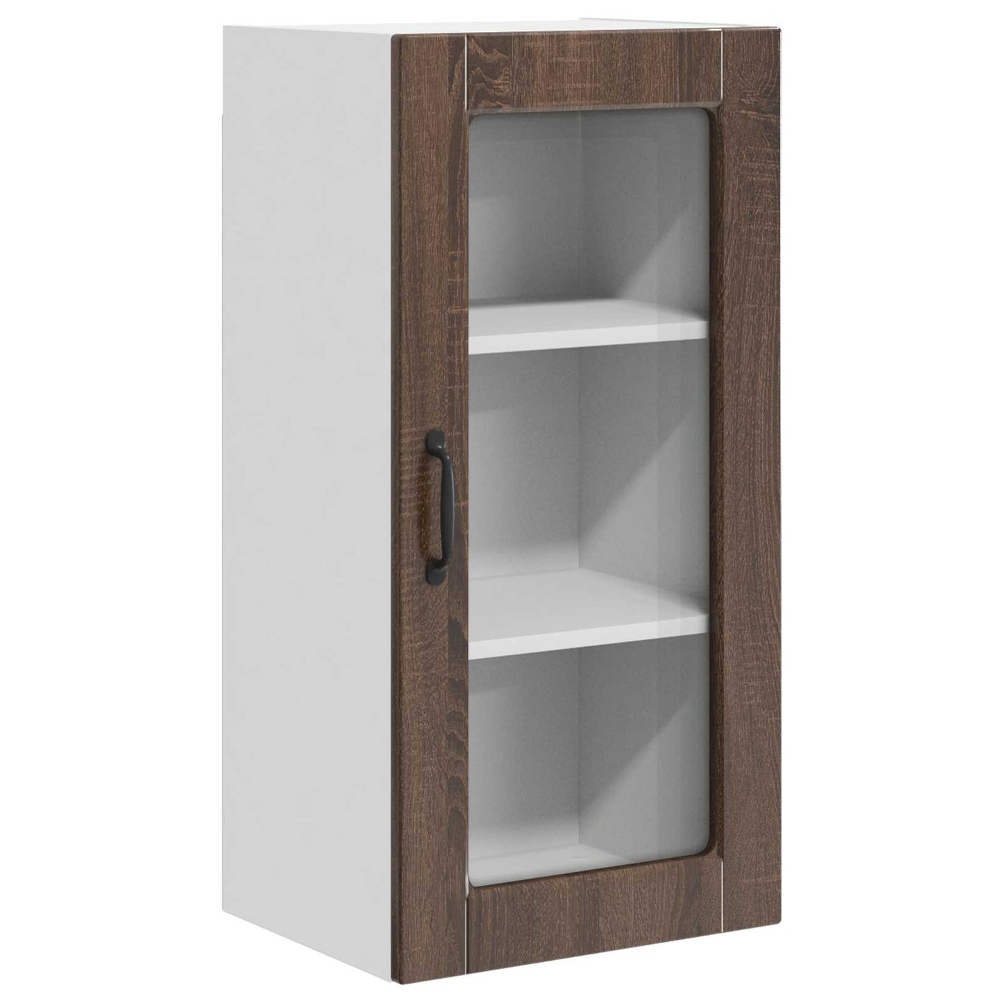 Fali üveges szekrény LUCCA 2 pcs Barna Tölgy 40 x 31 x 80 cm