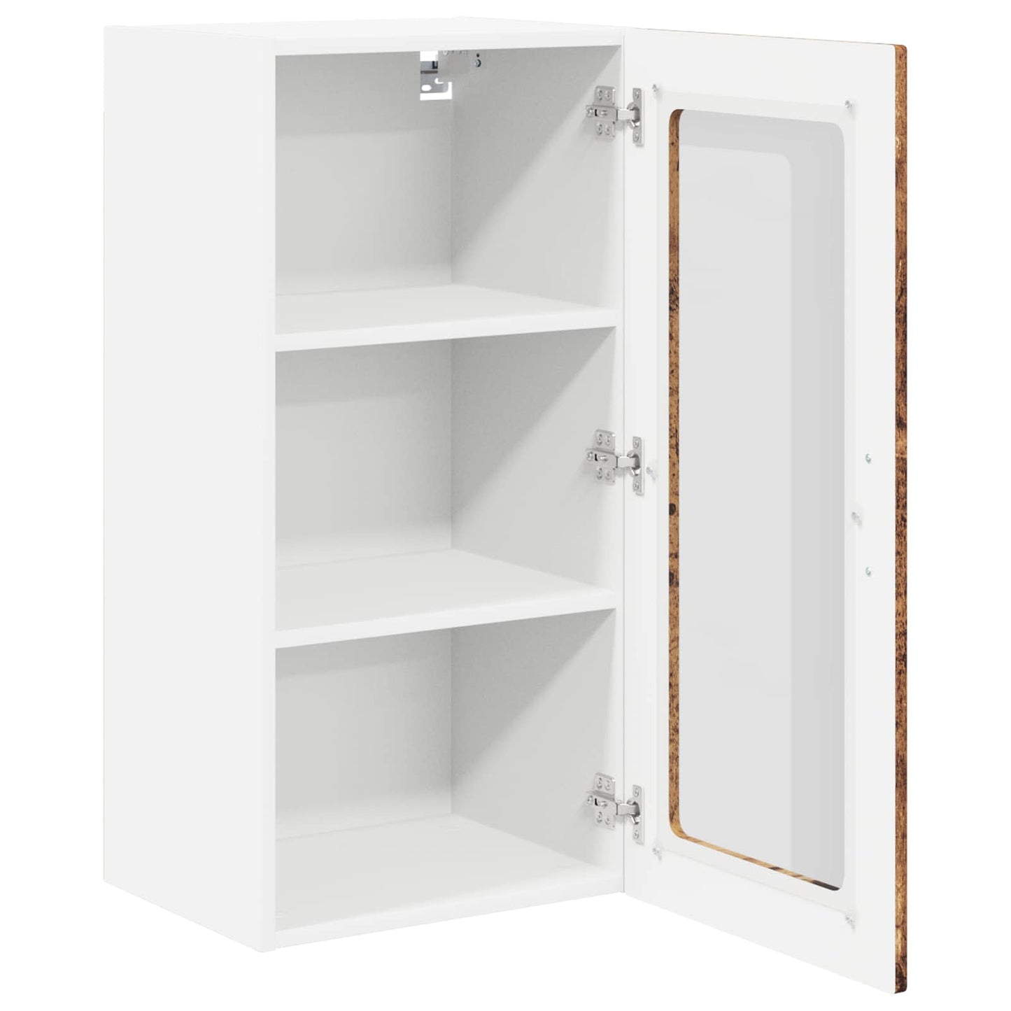 Fali üveges szekrény LUCCA Antik Fa 40 x 31 x 80 cm Szerelt Fa