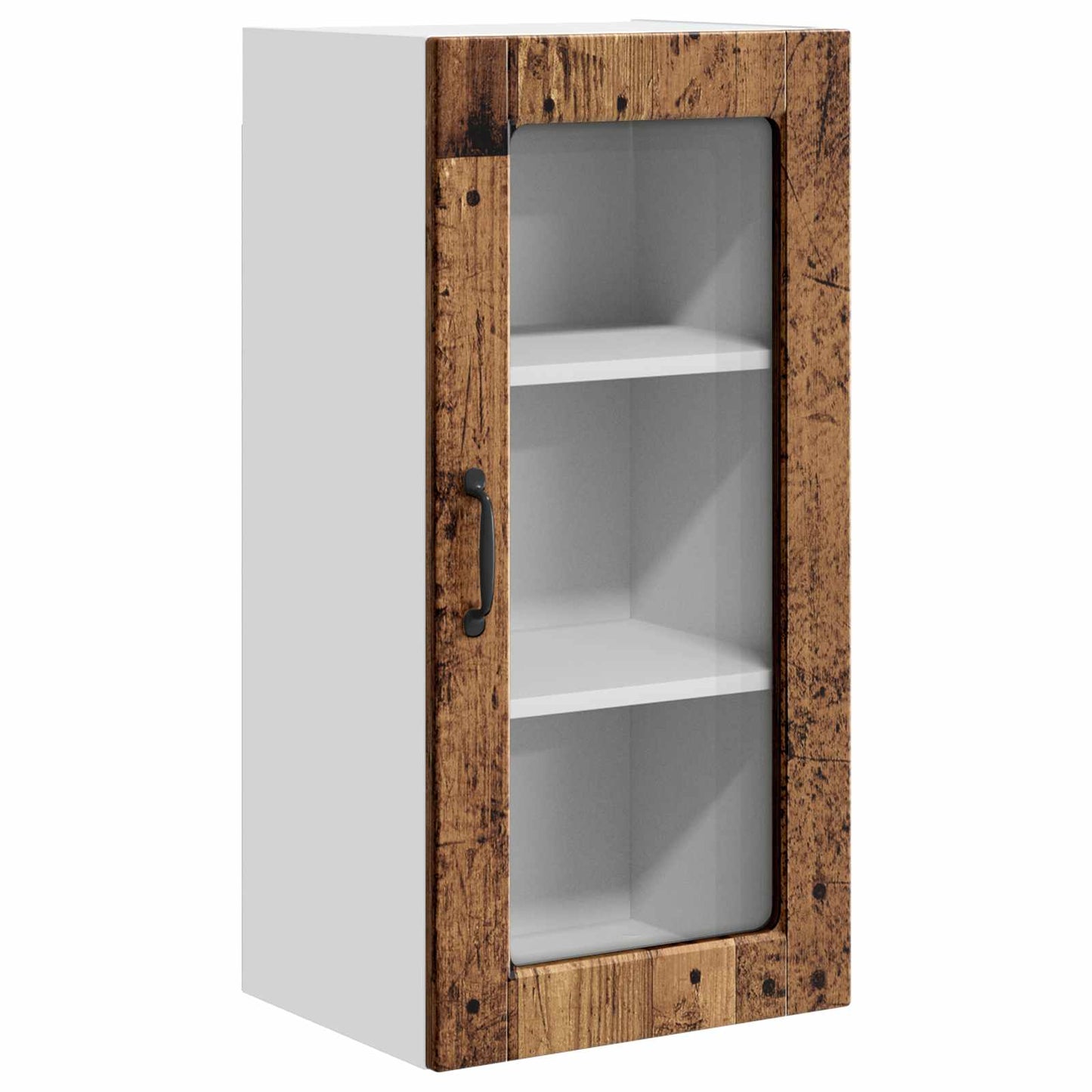 Fali üveges szekrény LUCCA 2 pcs Antik Fa 40 x 31 x 80 cm
