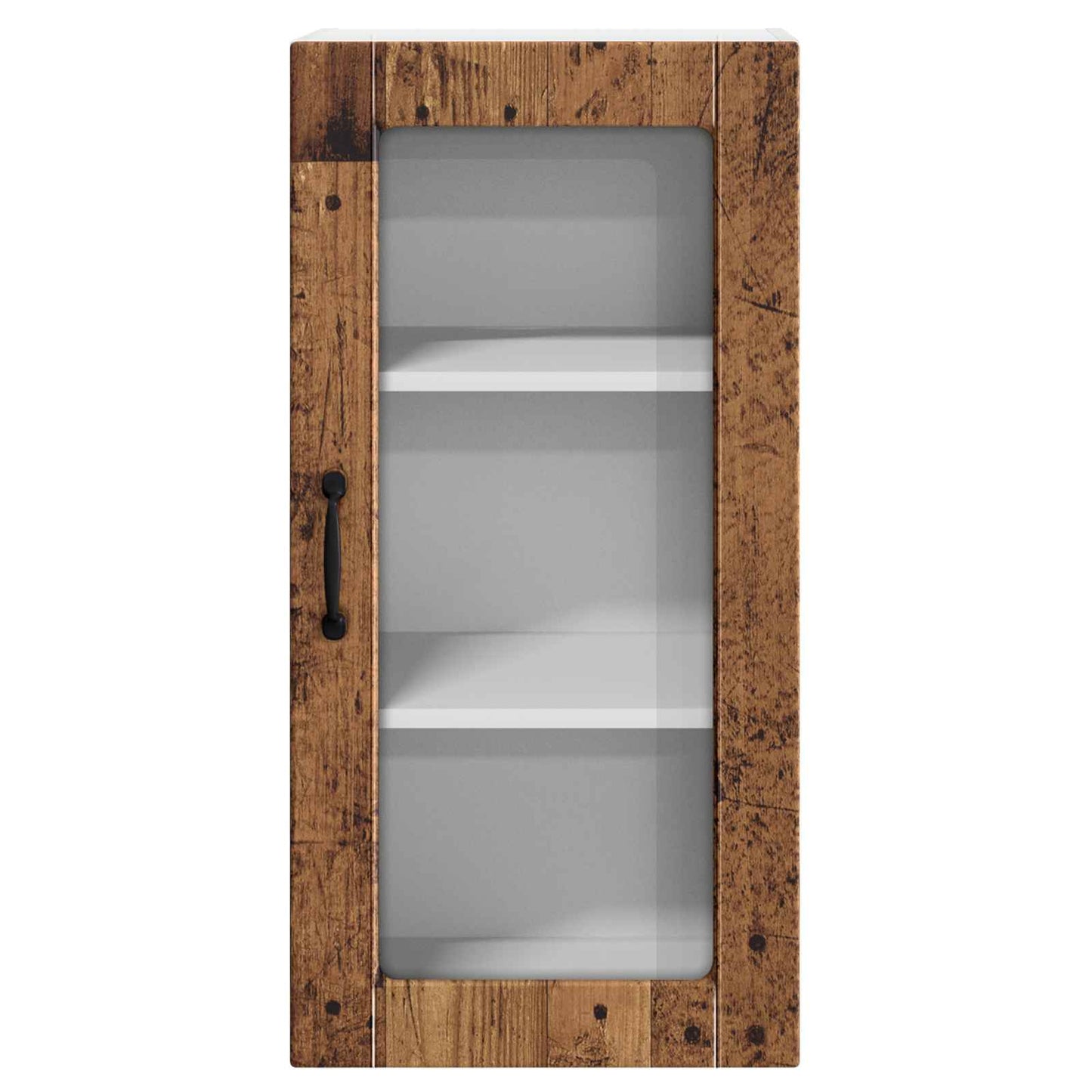 Fali üveges szekrény LUCCA 2 pcs Antik Fa 40 x 31 x 80 cm