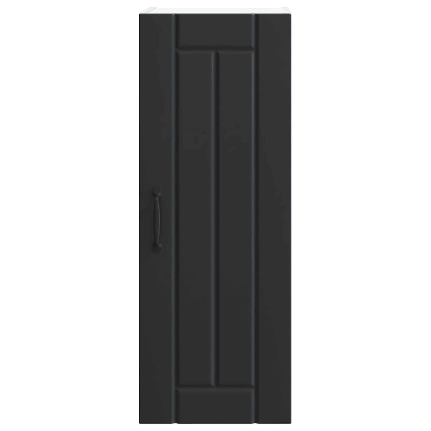 Fali Szekrény LUCCA 2 pcs Fekete 30 x 31 x 80 cm Szerelt Fa