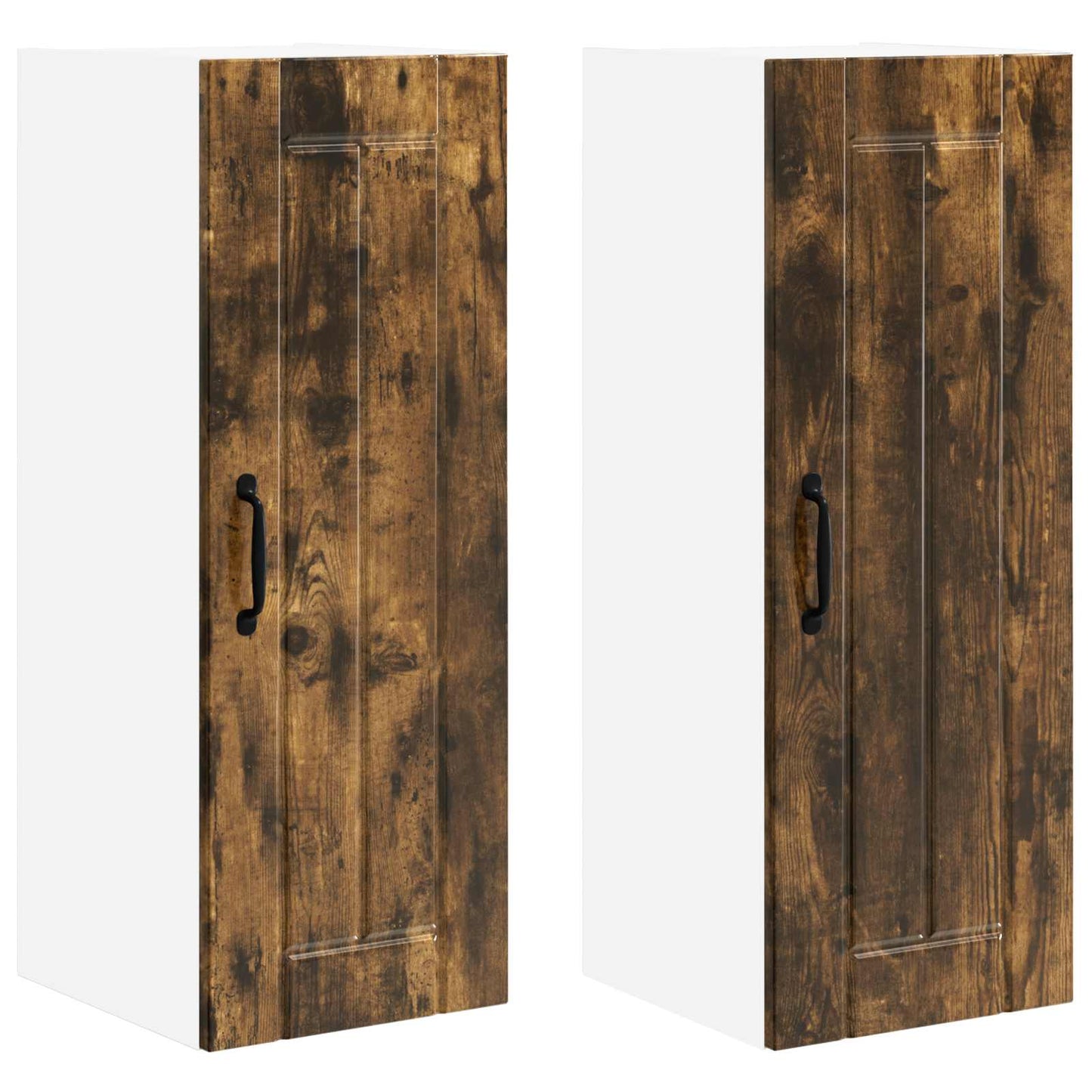 Fali Szekrény LUCCA 2 pcs Füstös Tölgy 30 x 31 x 80 cm