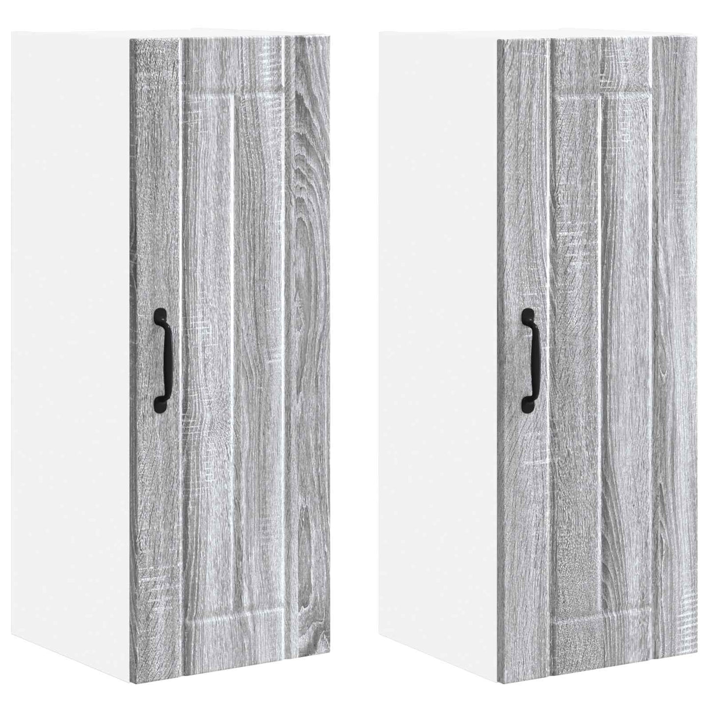 Fali Szekrény LUCCA 2 pcs Szürke Sonoma 30 x 31 x 80 cm