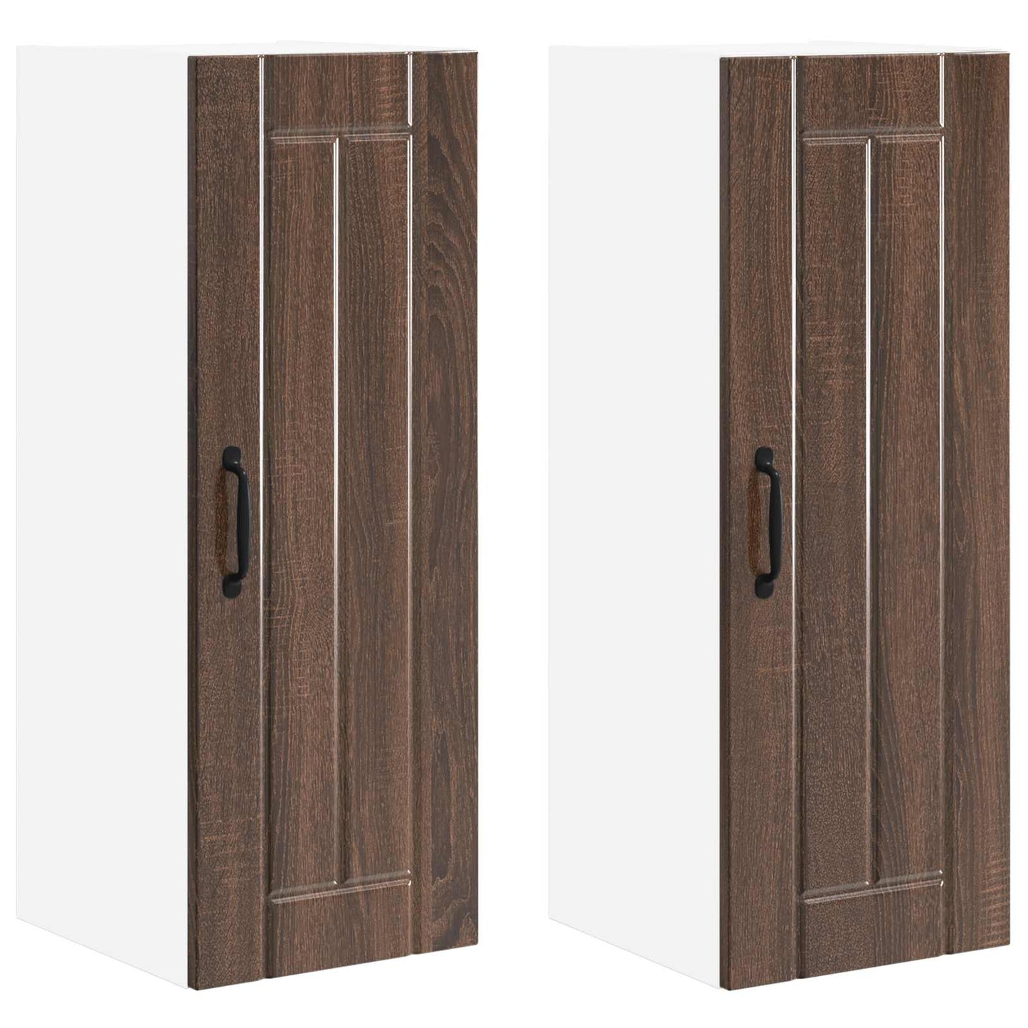 Fali Szekrény LUCCA 2 pcs Barna Tölgy 30 x 31 x 80 cm