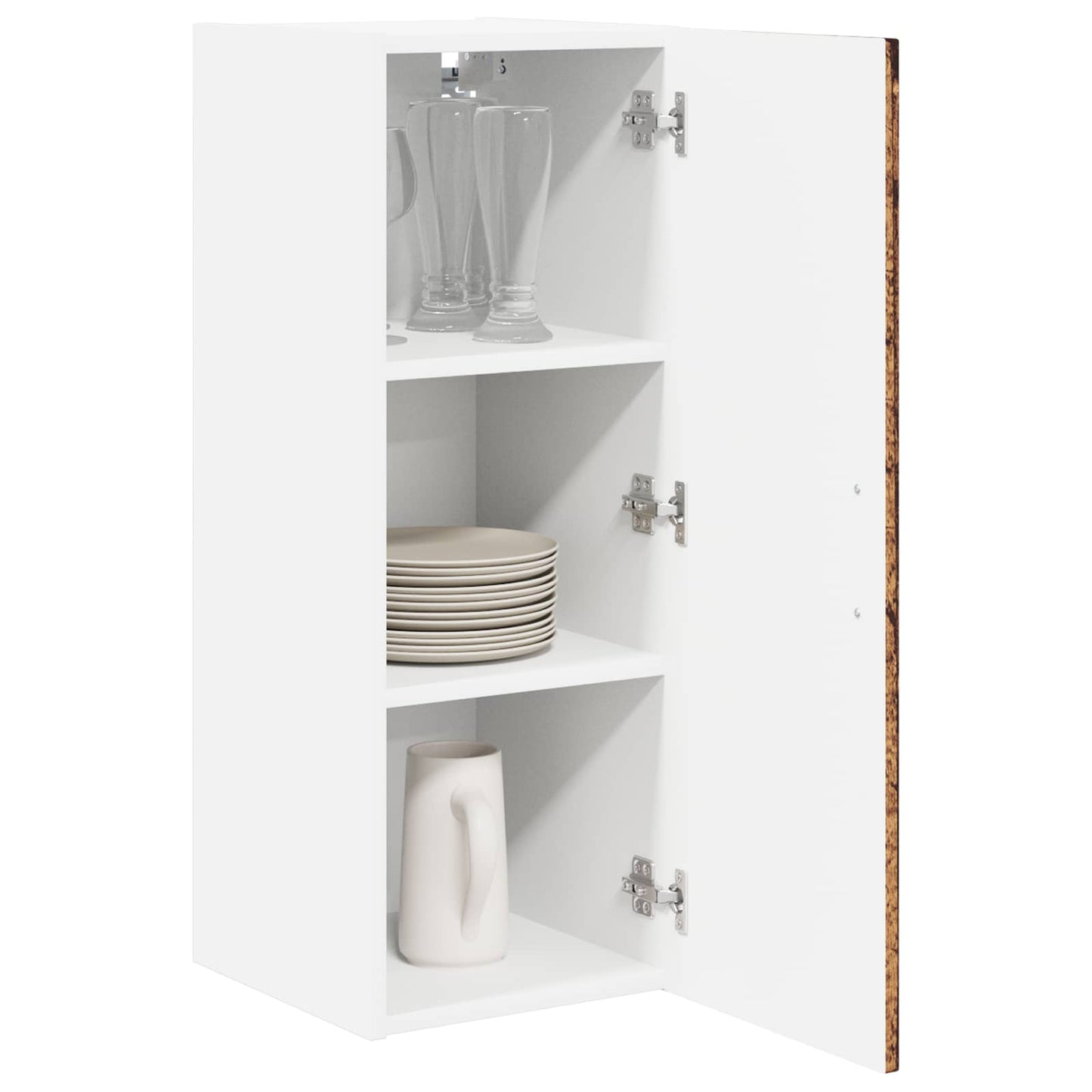 Fali Szekrény LUCCA 2 pcs Antik Fa 30 x 31 x 80 cm Szerelt Fa